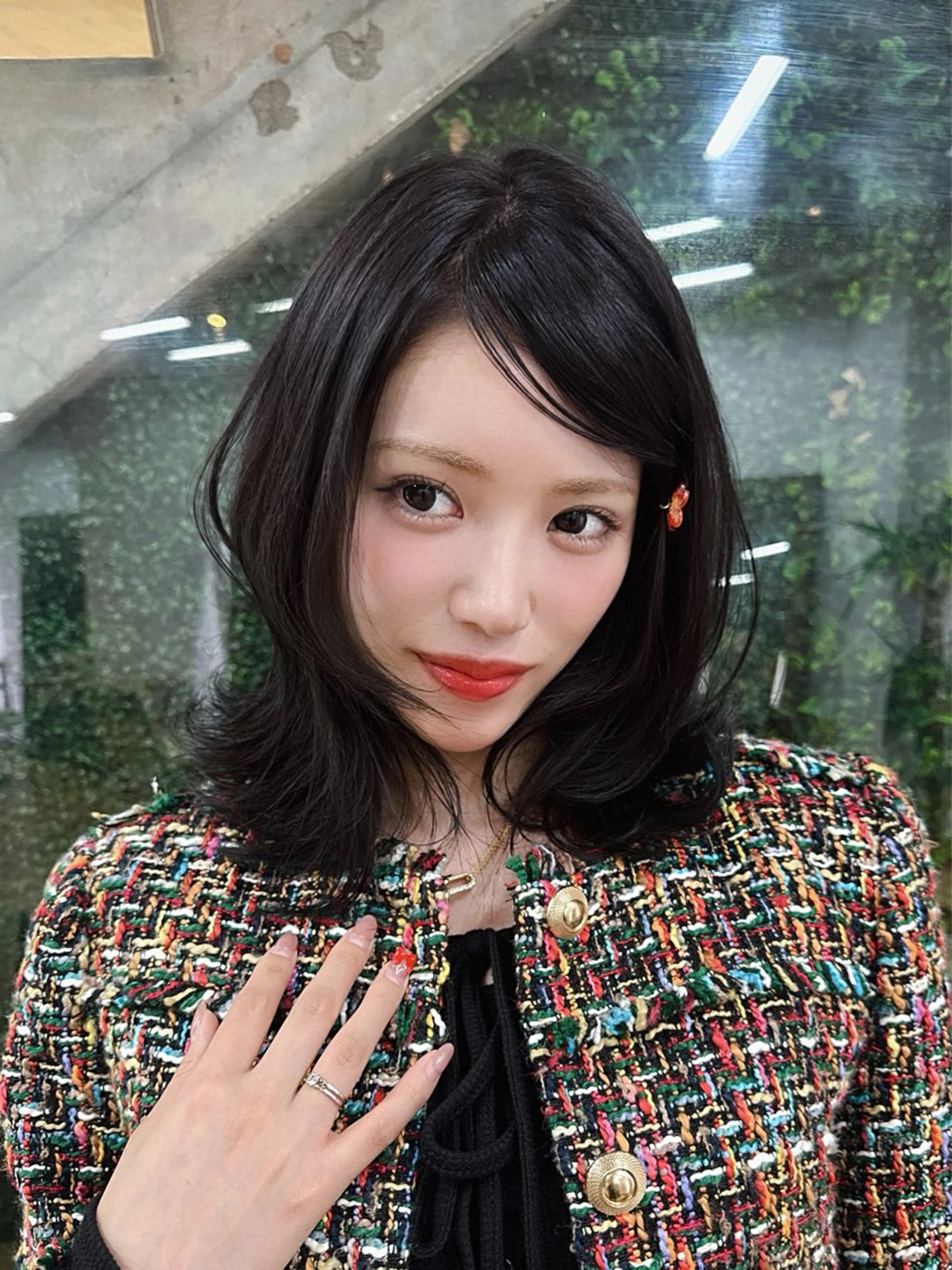 ミディアム カラー Pocket仙台 💚モエリのヘアスタイル