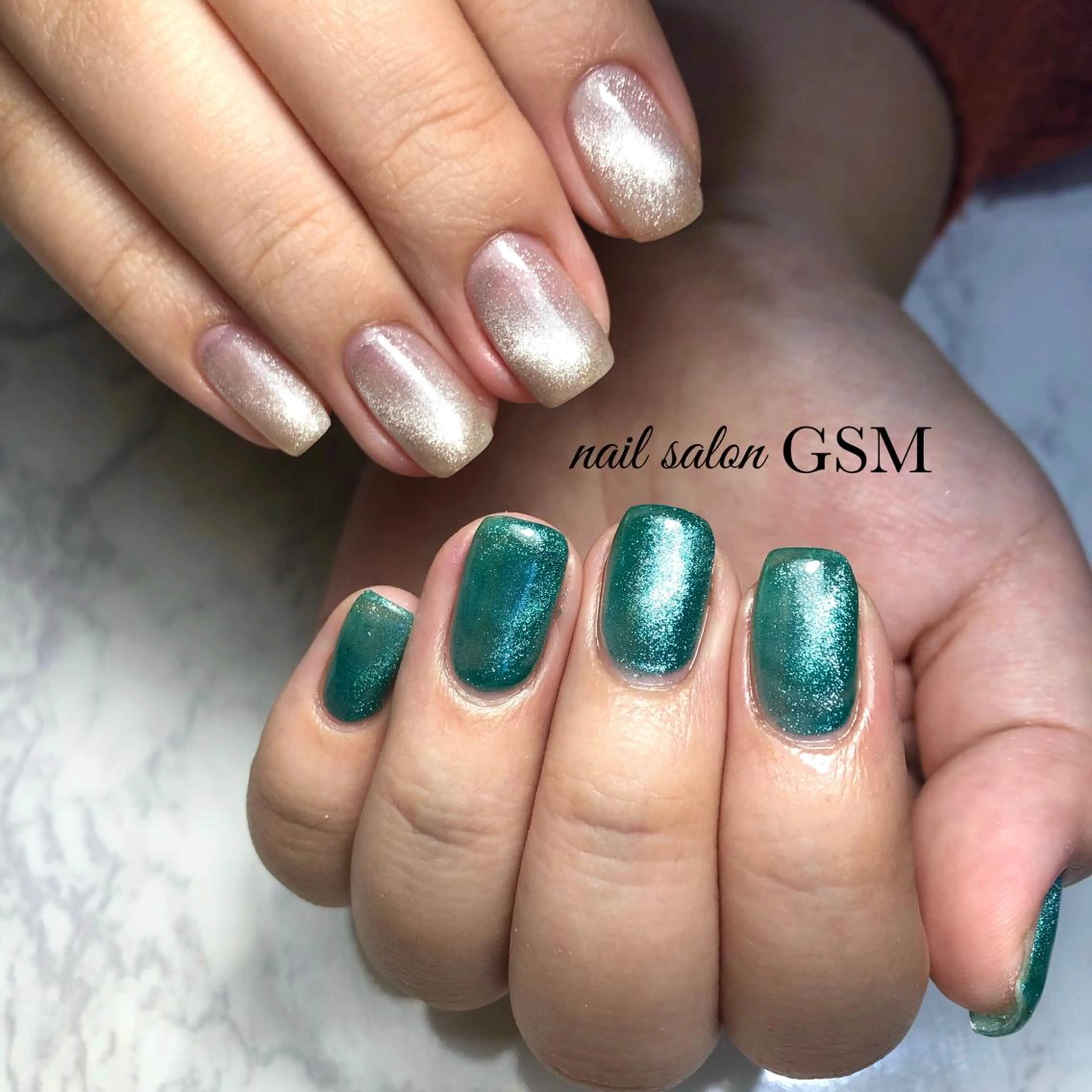 ネイル マグネットネイル ハンドネイル nail salon GSMのネイルデザイン