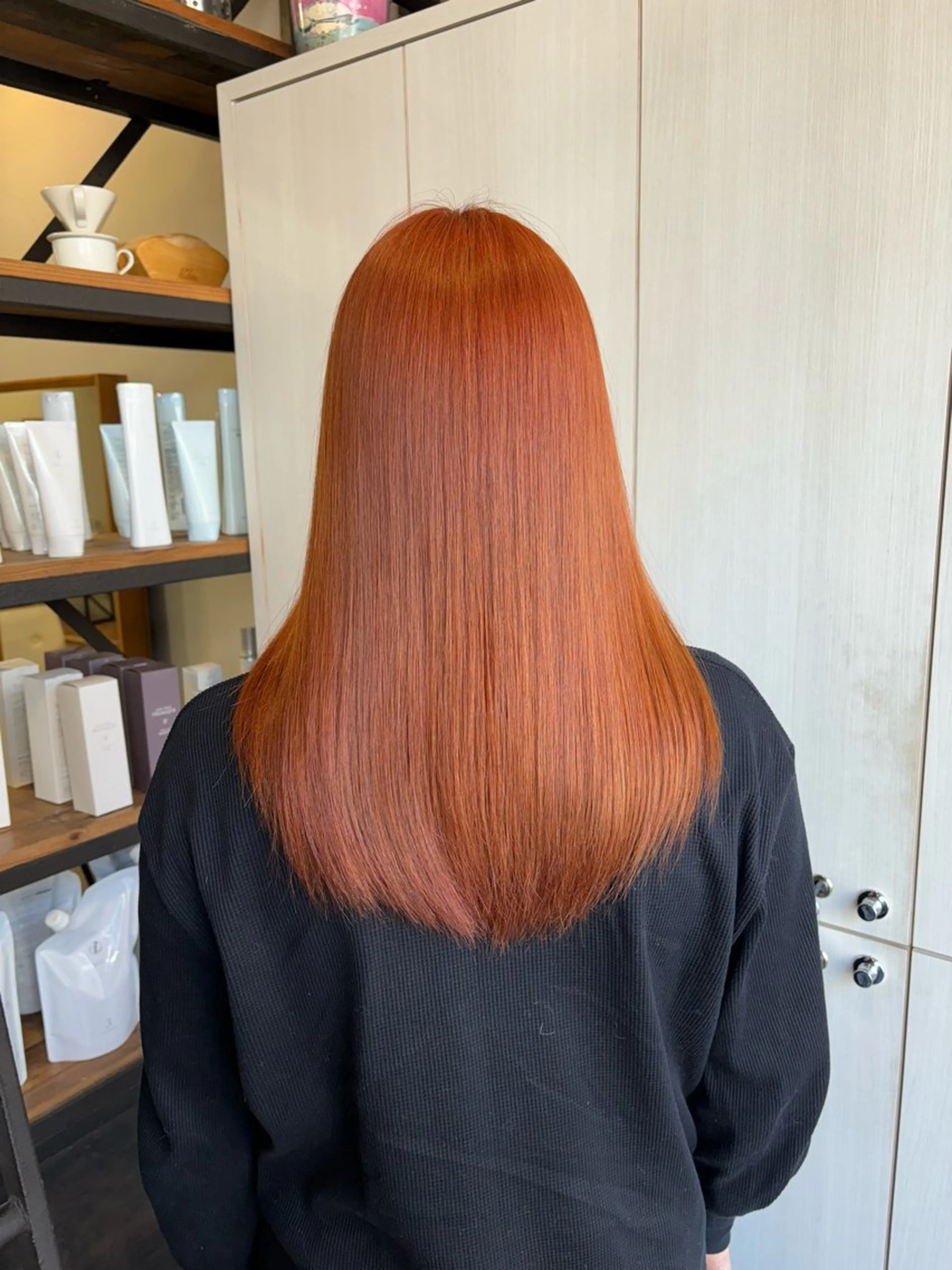 ロング カラー ヘアカラー たなか もえなのヘアスタイル