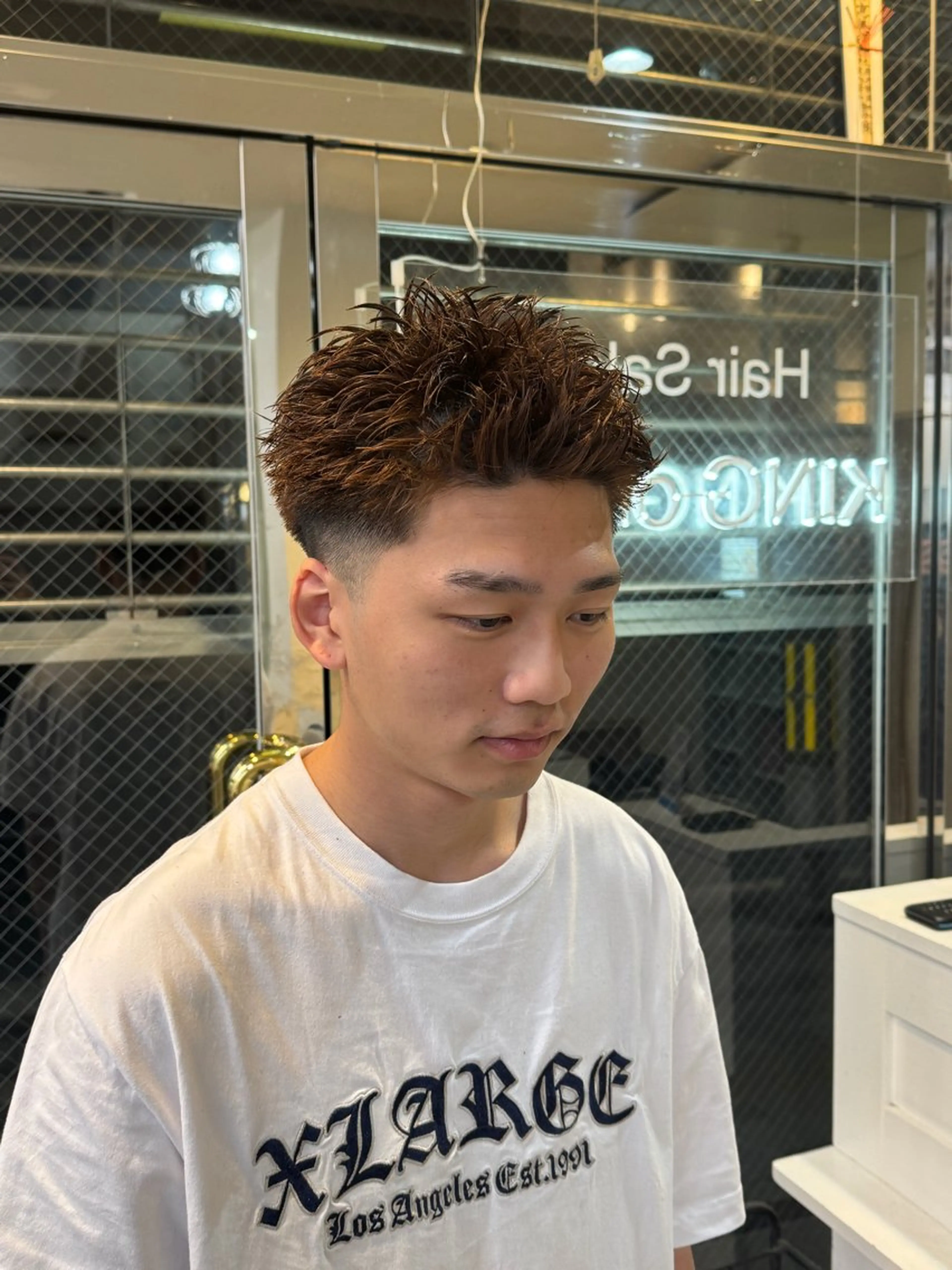 ショート メンズ パーマ/京都駅 /メンズ/藤井 翔のヘアスタイル