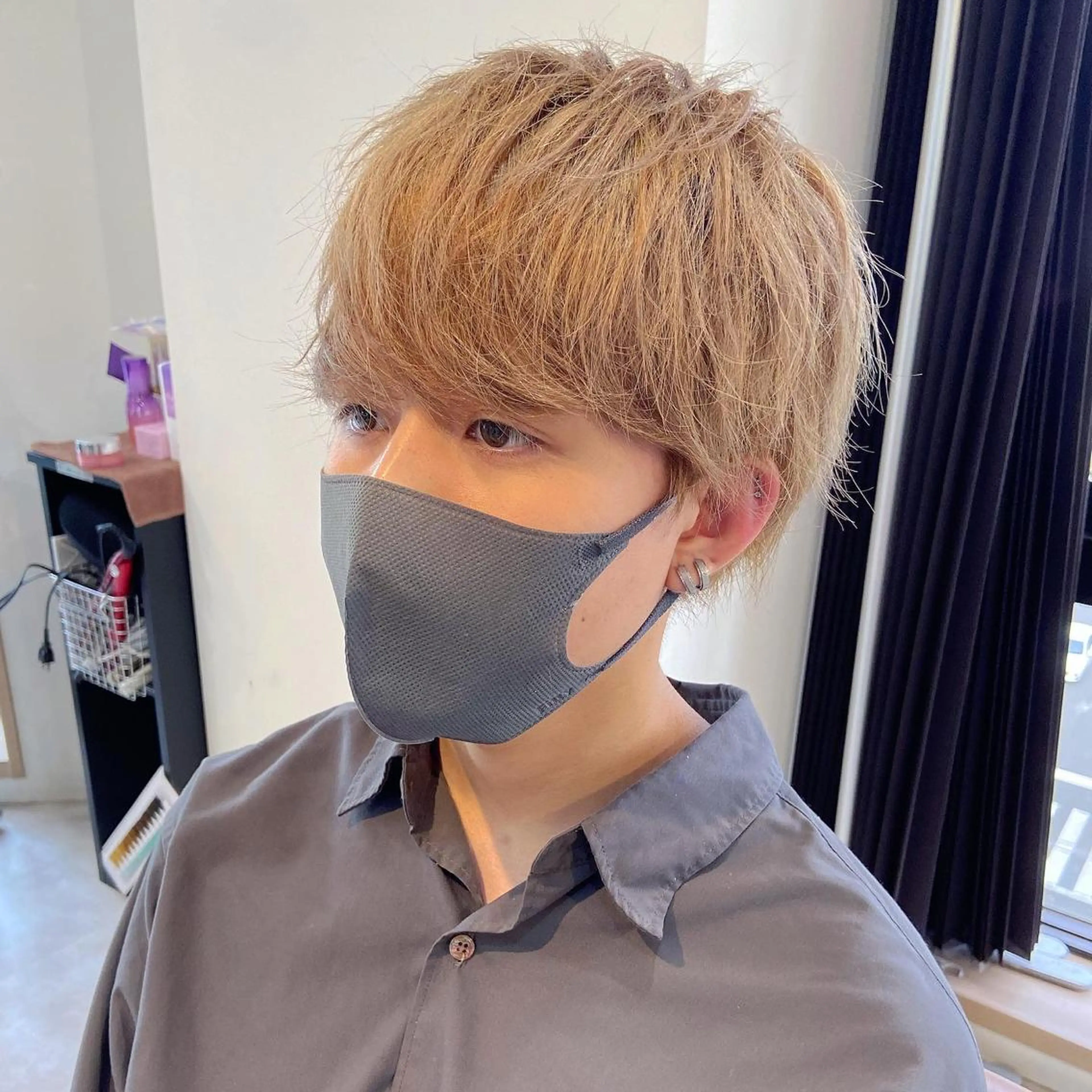 カラー メンズ ベージュカラー 吉田 幸斗のヘアスタイル