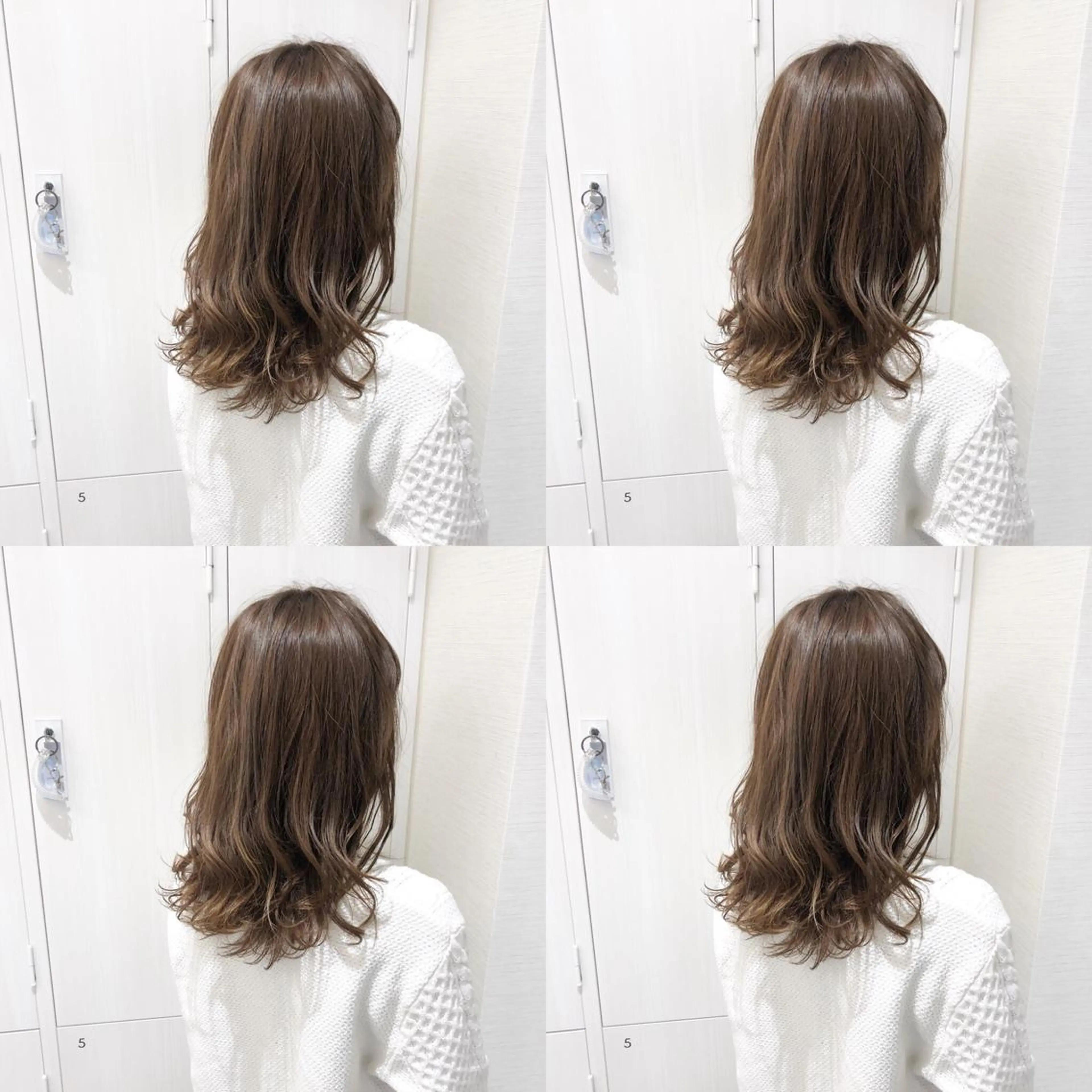 ミディアム カラー アッシュ アッシュグレー バレイヤージュ 透明感カラー グラデーションカラー 三鷹で1番ショート ボブをカットする新谷のヘアスタイル