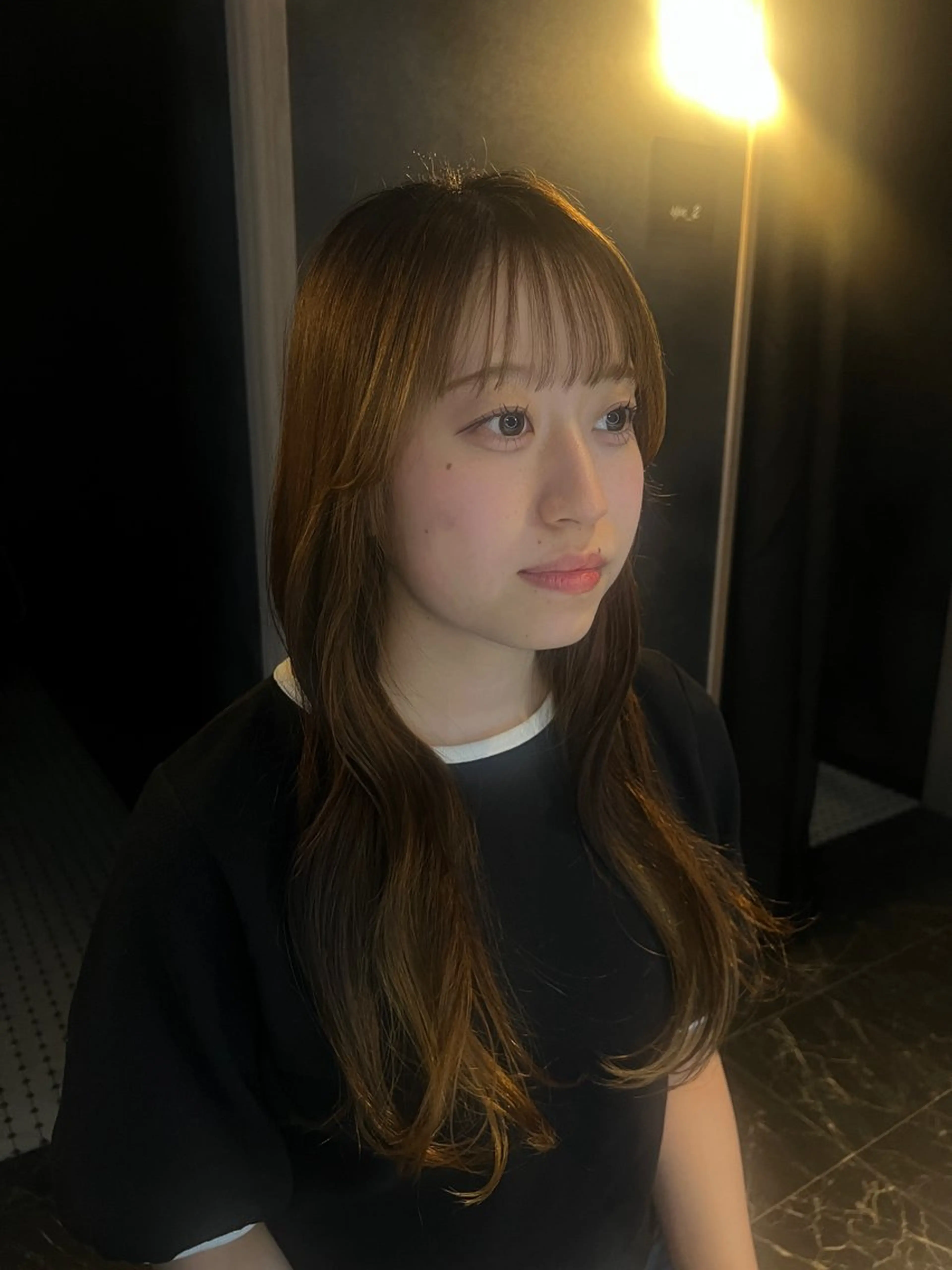 ロング 韓国風ヘア 水田 芹七のヘアスタイル