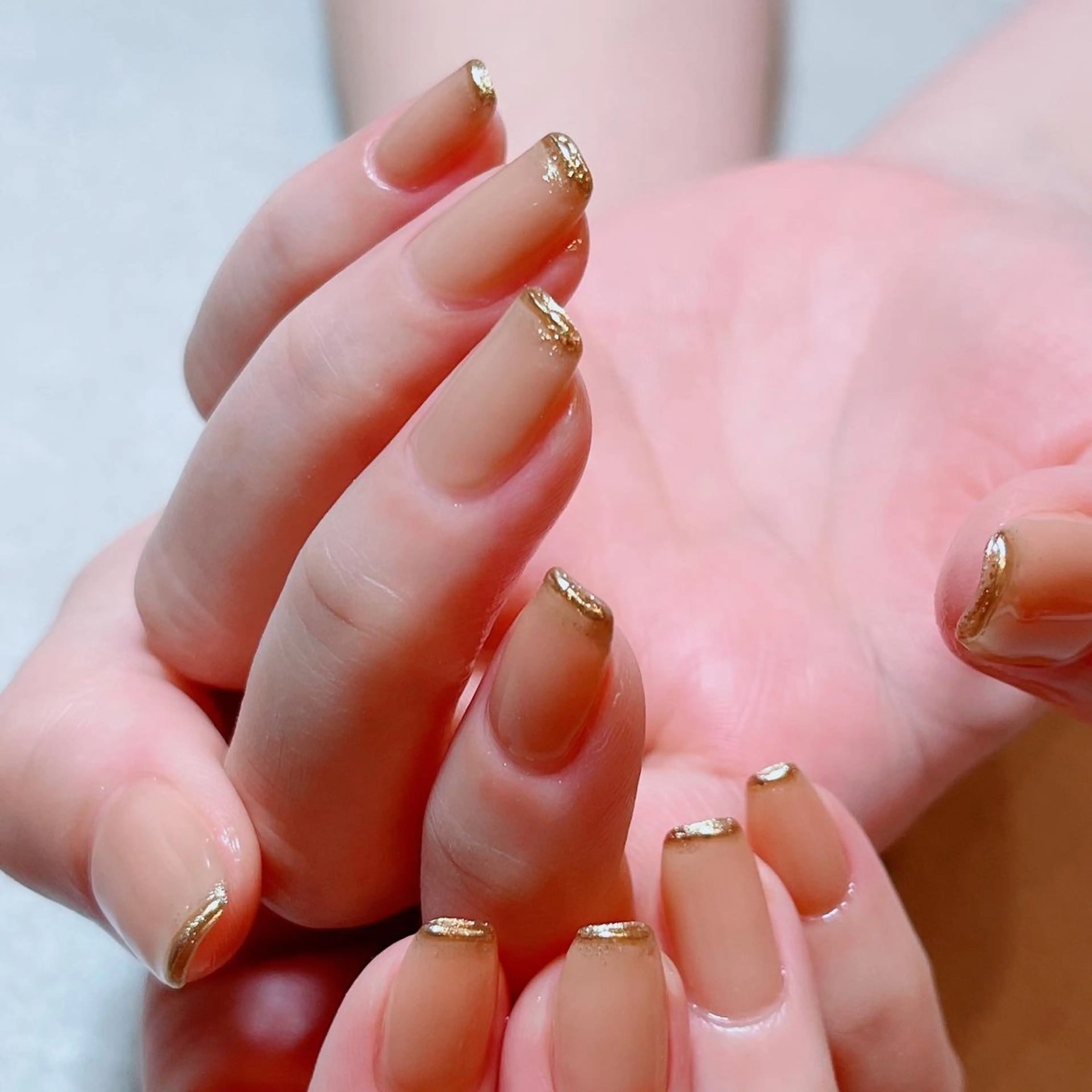 ネイル フレンチネイル ラメ(グリッター) ミラーネイル ワンカラーネイル ruirui.naildesign所属・RUI ☆のネイルデザイン