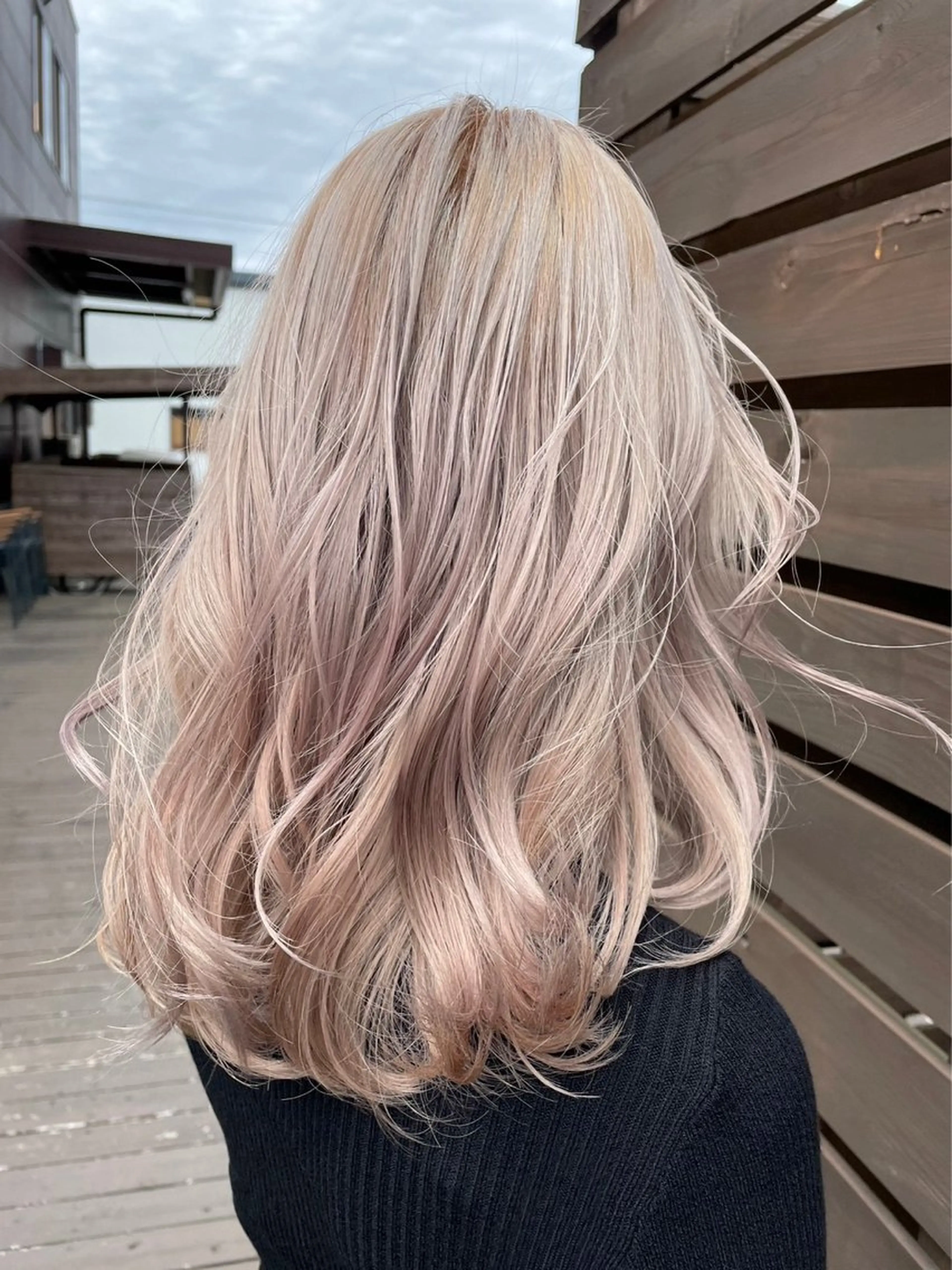 セミロング 赤み消しカラー 🩵かりんのヘアスタイル