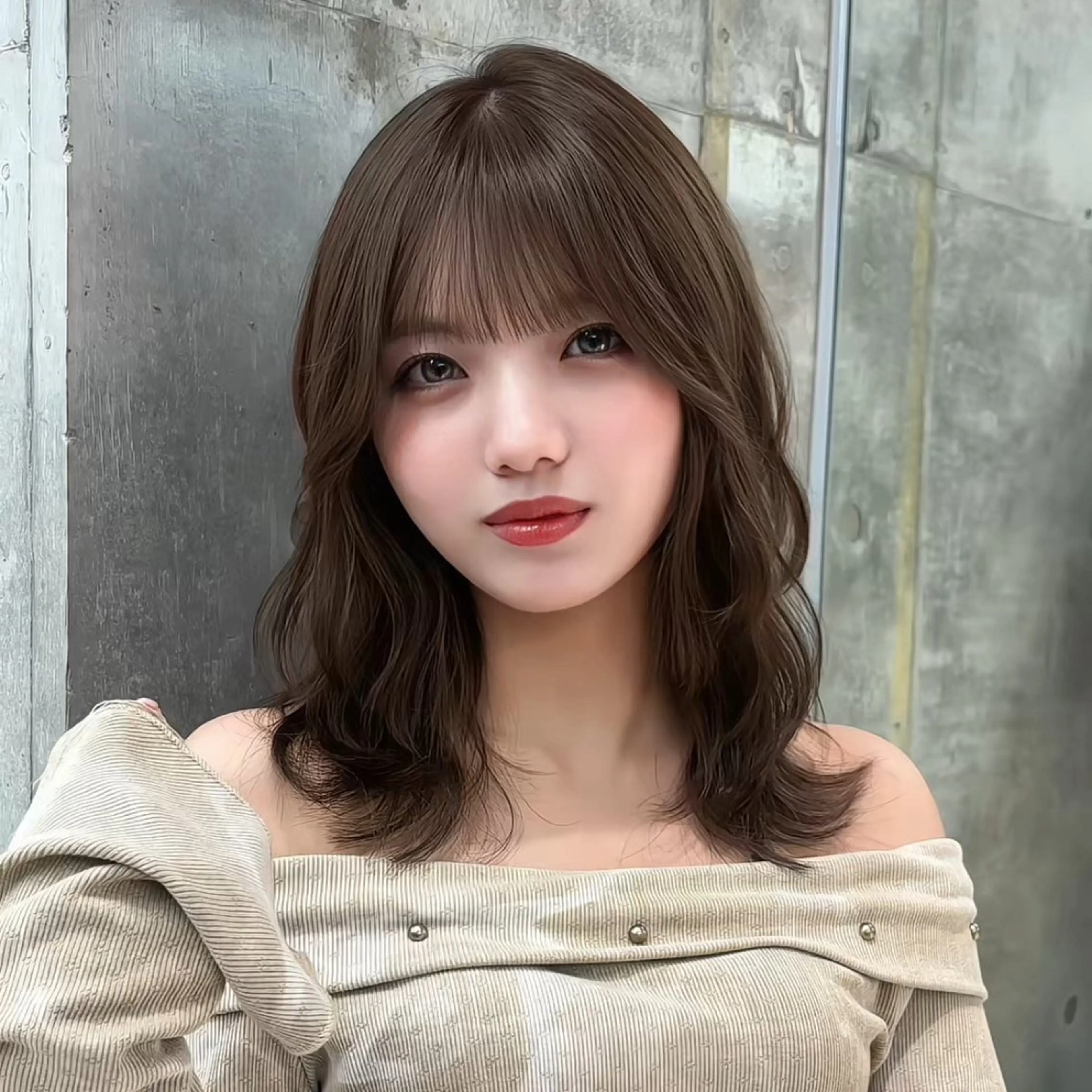 ミディアム カラー ベージュカラー ブリーチ ダブルカラー 韓国風ヘア カット ヘアカラー トリートメント 🎀𝑆𝐴𝑅𝐴 /レイヤーカット🎀のヘアスタイル