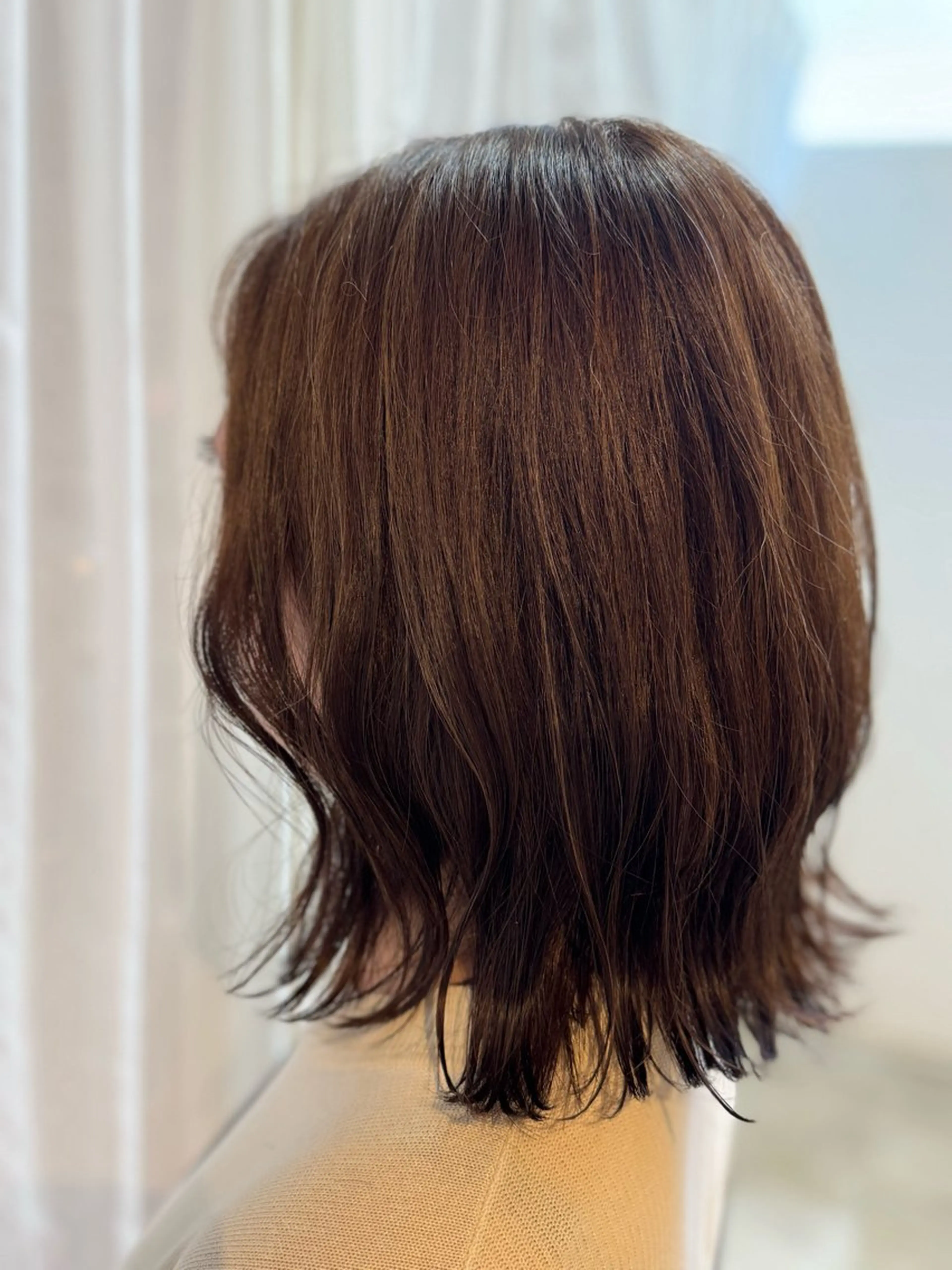 ミディアム カラー ハイライトカラー ハイライト Fizelle福島 Honokaのヘアスタイル