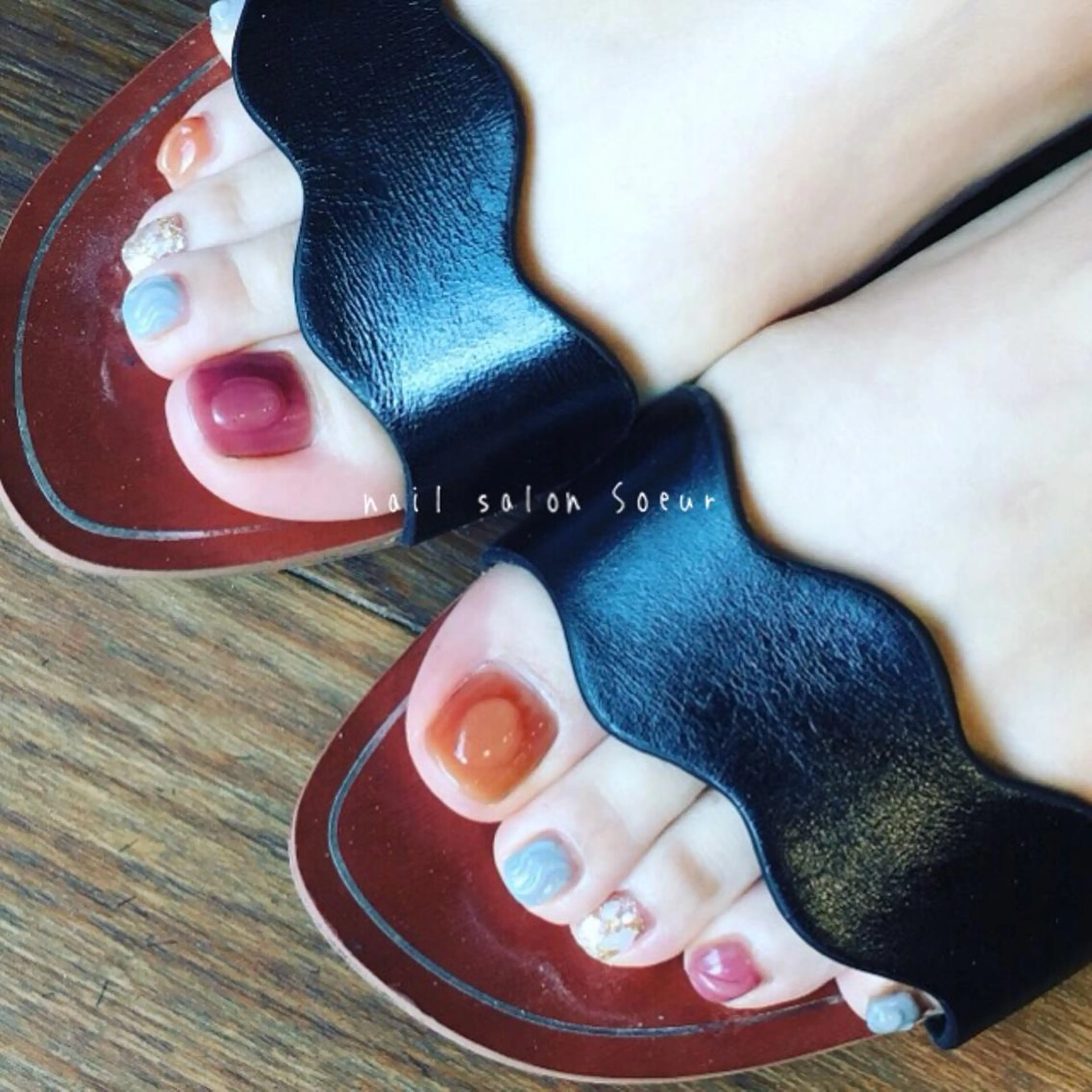 ネイル アートネイル フットネイル フットネイル nail salon Soeurのネイルデザイン