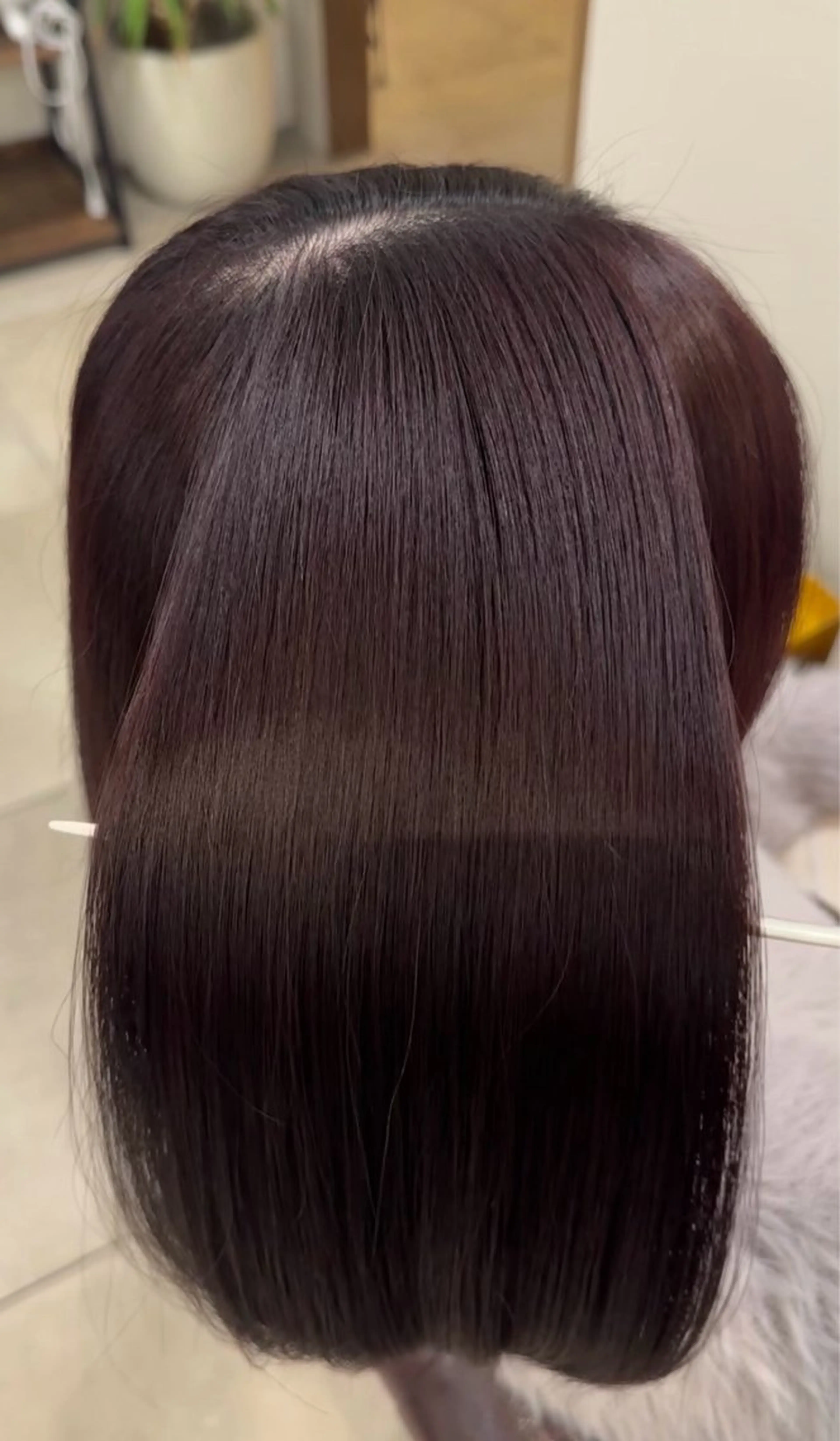 ミディアム ヘアカラー 遠藤 日和のヘアスタイル