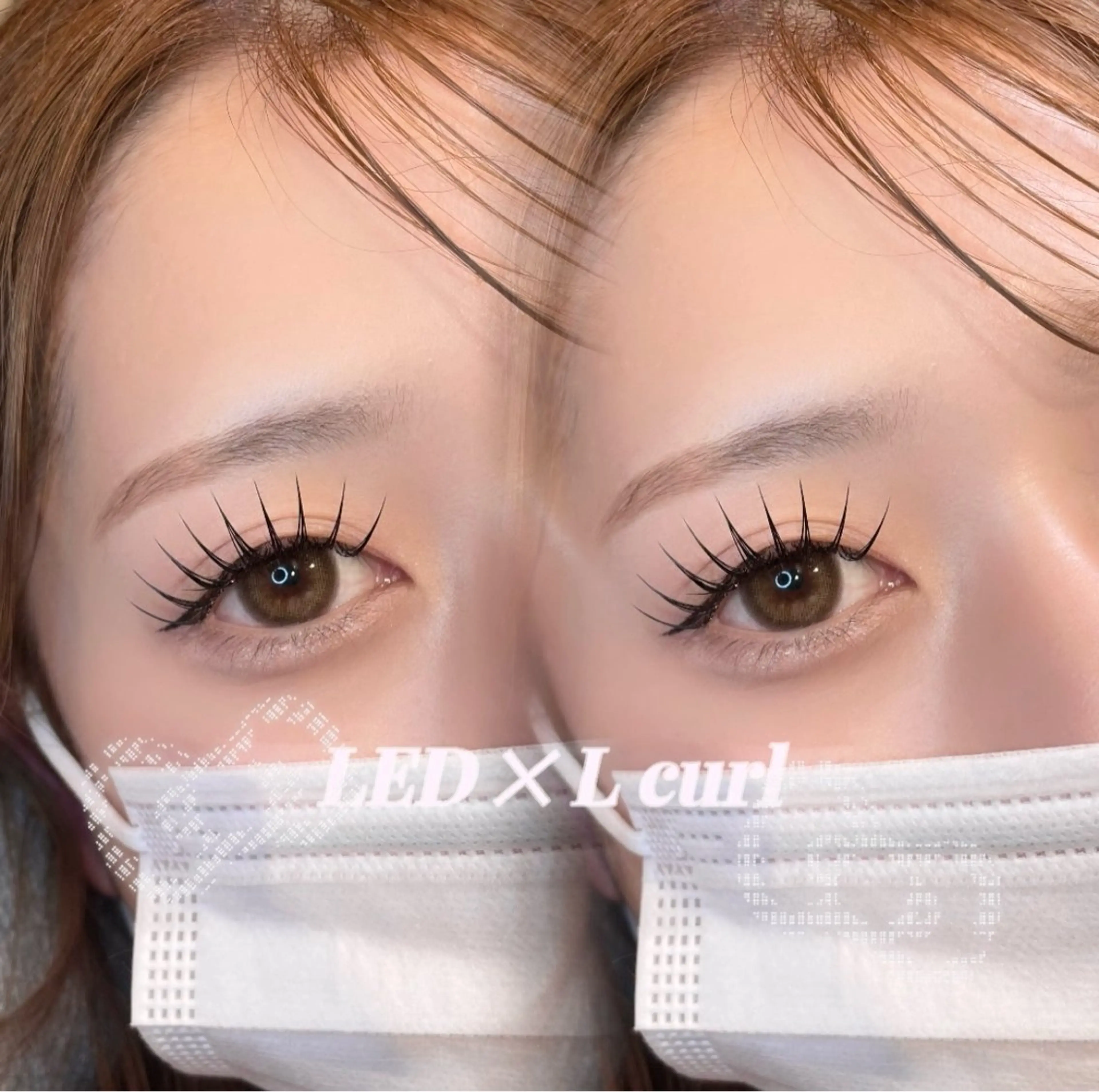 【4月限定🤍】【LED×束感eye】Lcurl flatlash 80本+coating🧁￥7500→￥5500の写真