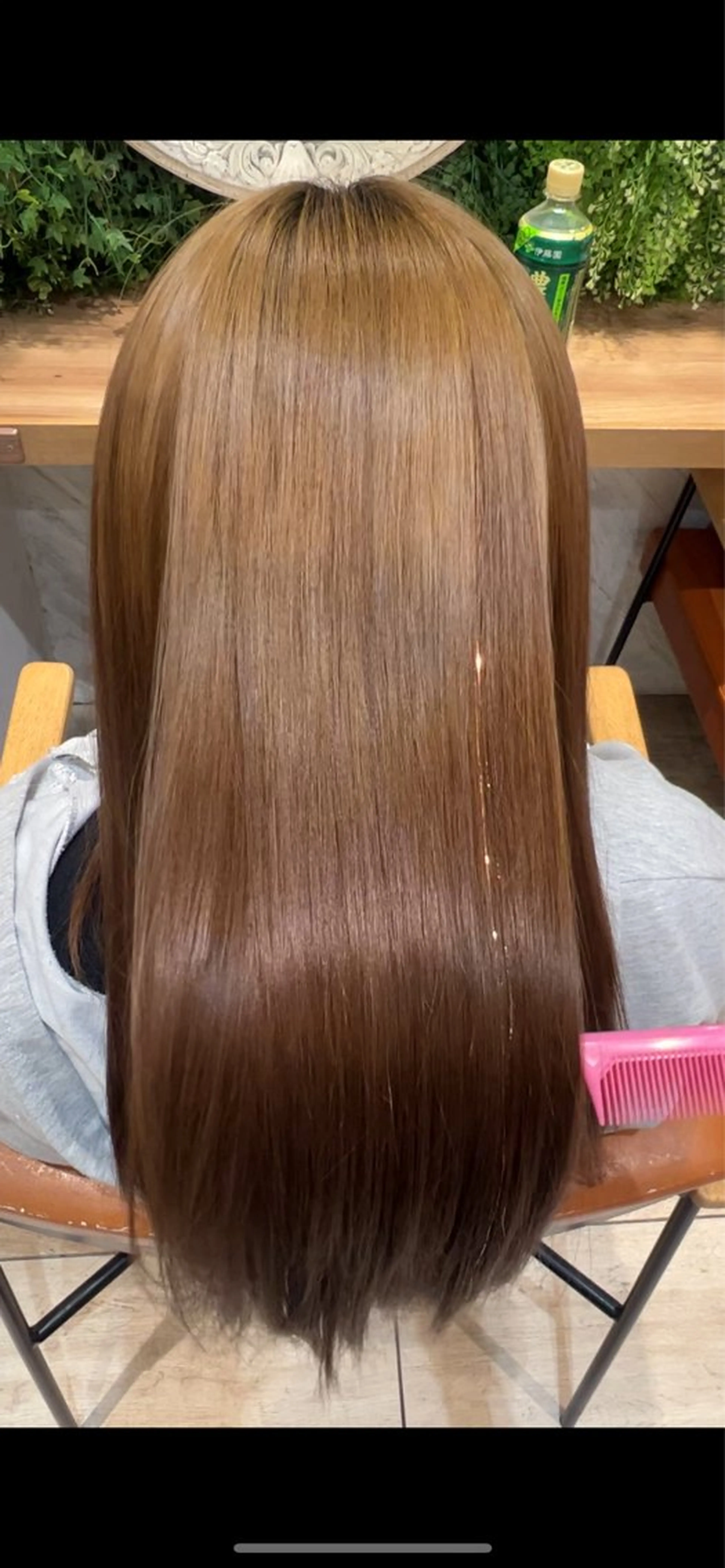 セミロング 髪質改善🫧艶カラー ✨エクステ🎀しゅりのヘアスタイル