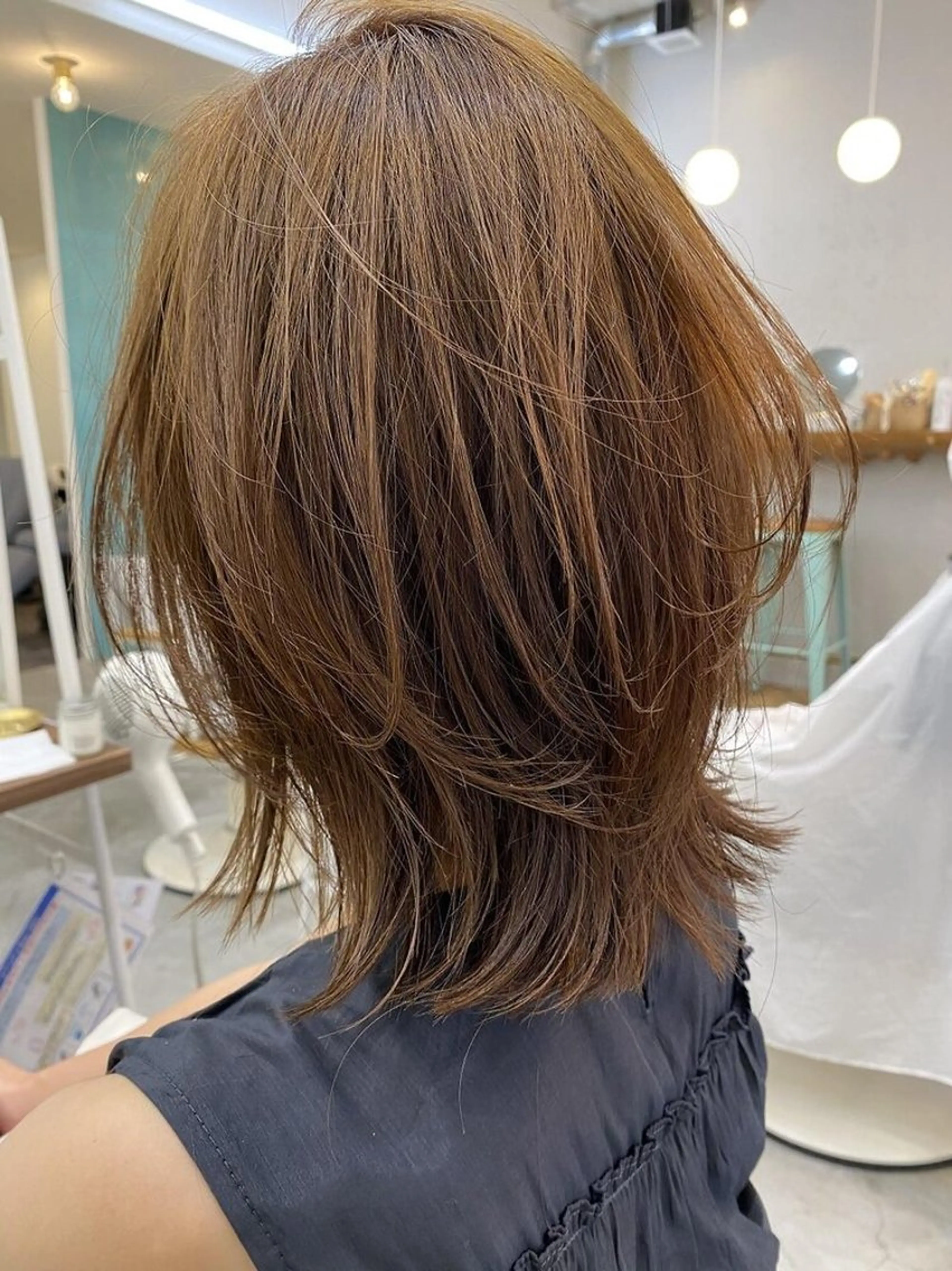 ✨ミディアムレイヤーカット✨ オージュア/炭酸シャンプー、ブロー付き！😊の写真