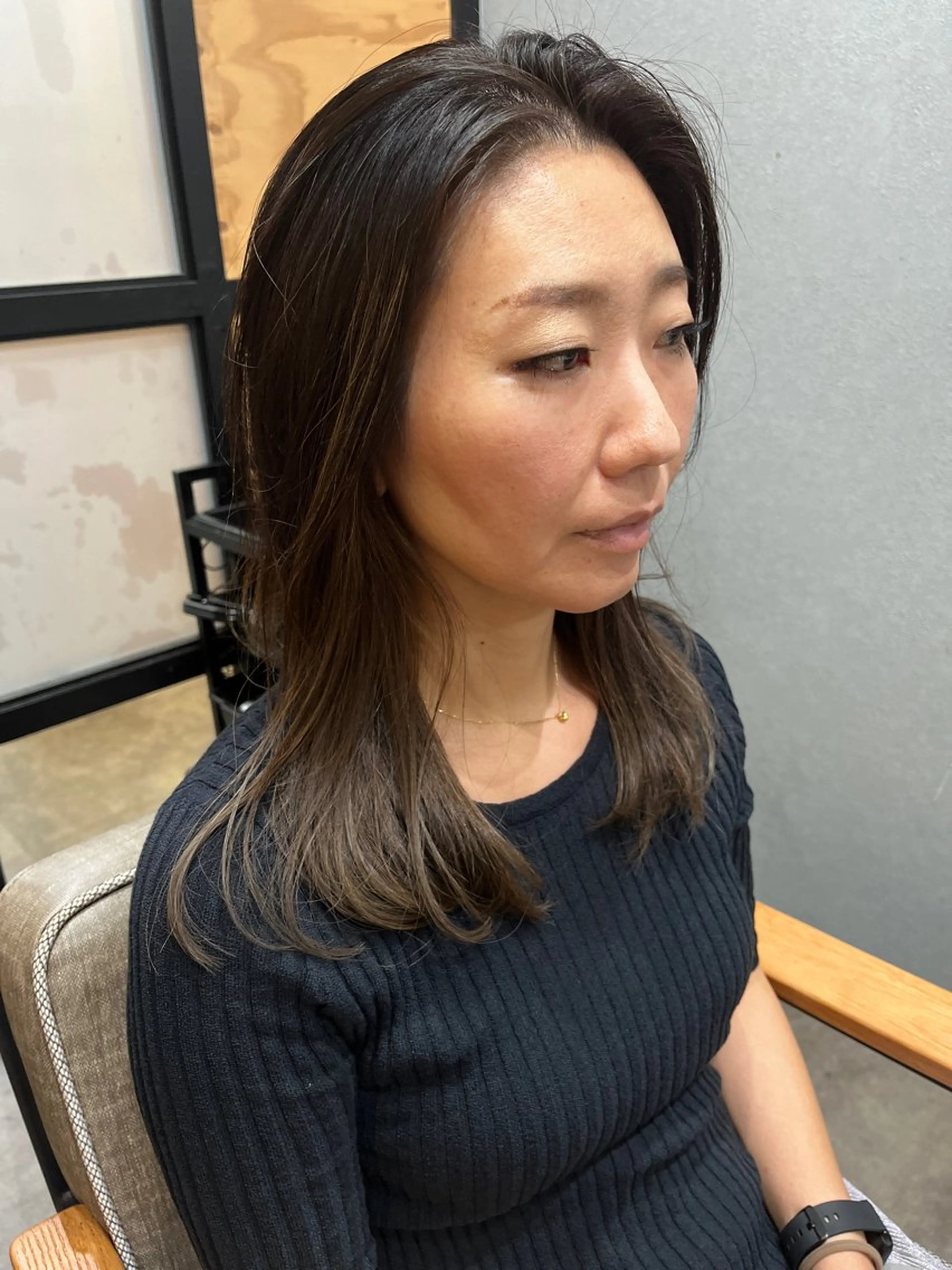 ミディアム カラー メンズ ヘッドスパ 久木原 ゆりのヘアスタイル