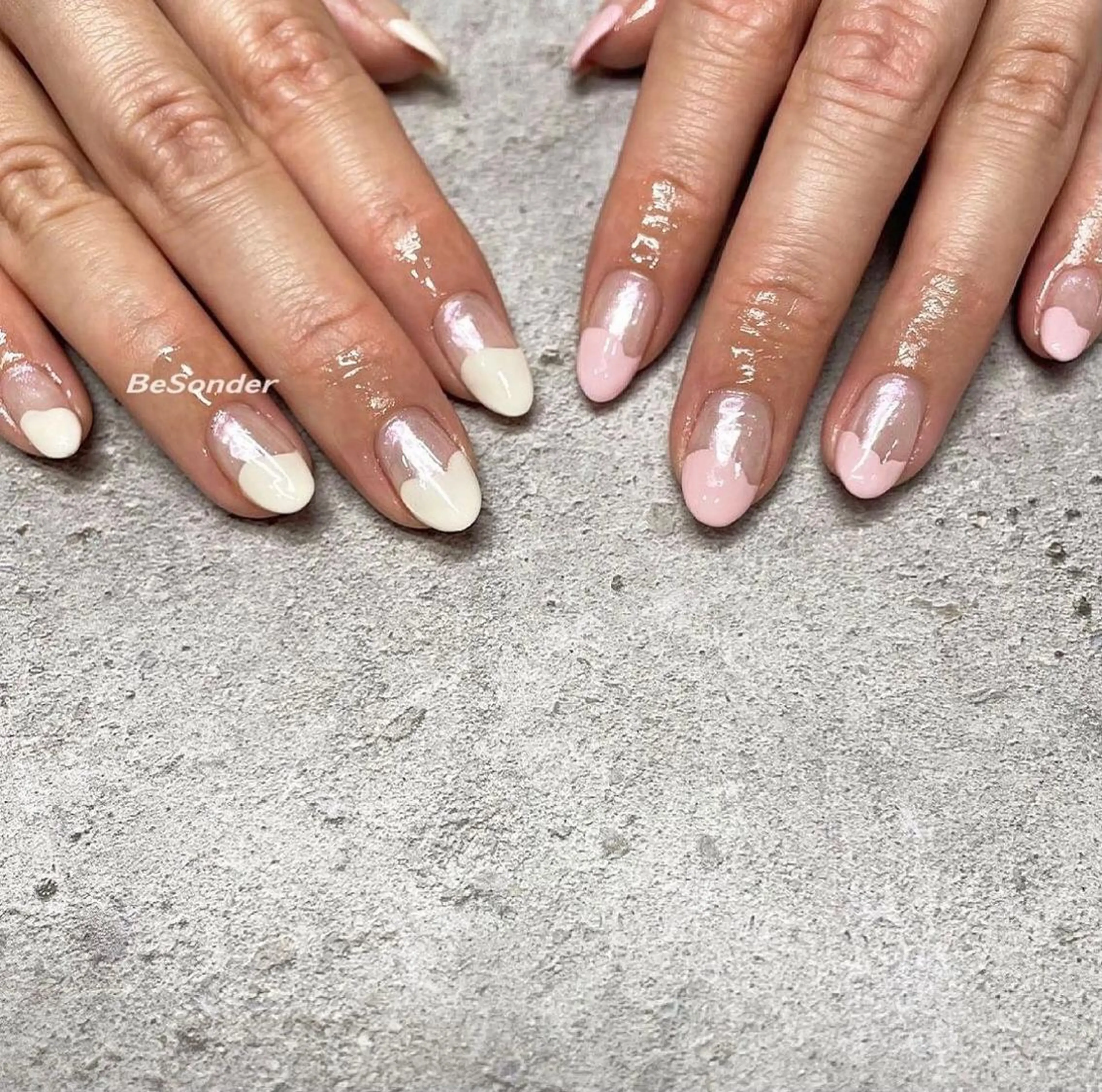 ネイル オーロラネイル フレンチネイル 𝐅𝐢𝐢【本町/ ネイル】Miho💜のその他イメージ