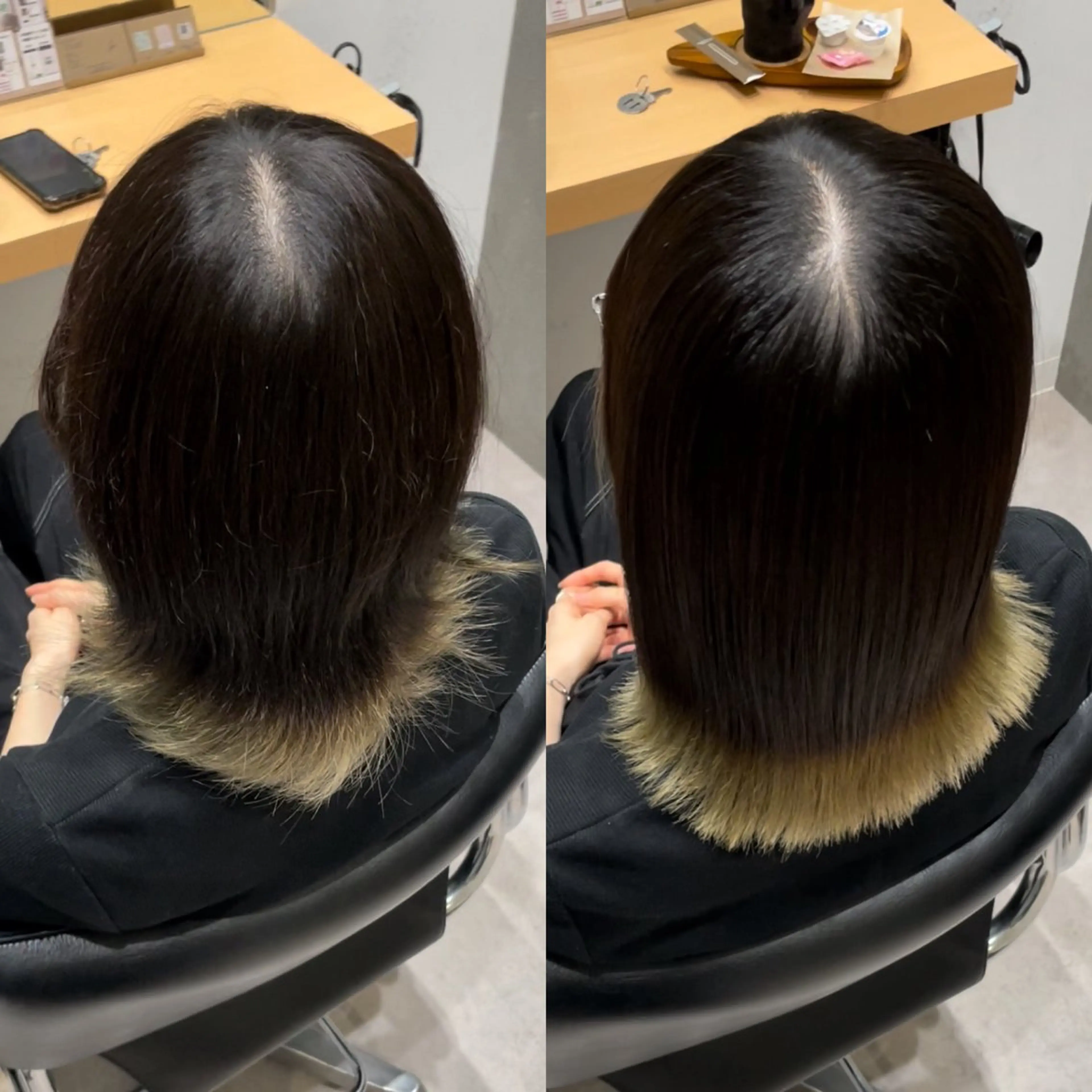 セミロング 髪質改善 トリートメント 酸熱トリートメント カット トリートメント 髪質改善ヘアケア 艶髪特化/上田のヘアスタイル