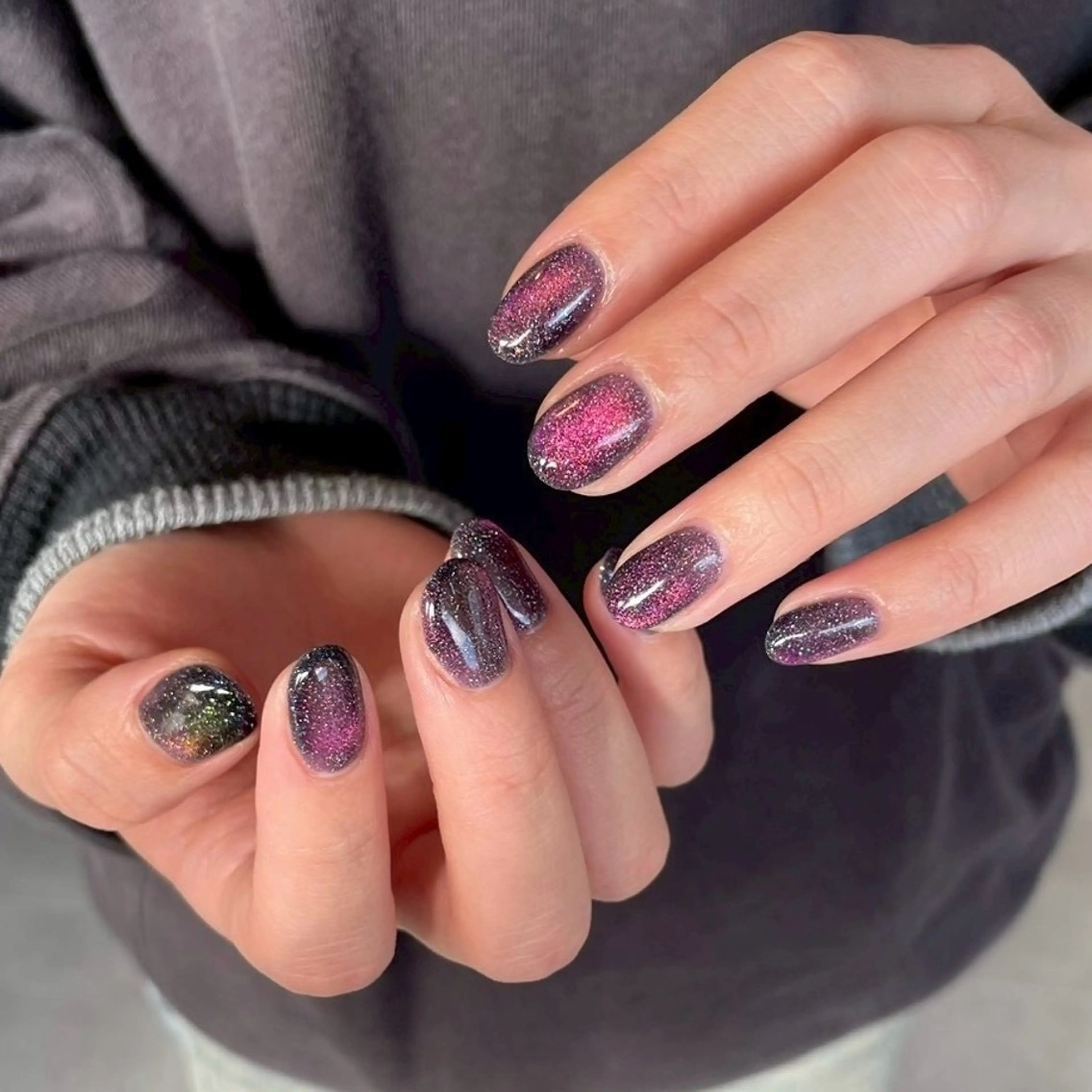 ネイル マグネットネイル ハンドネイル Rihka所属・nailsalon Rihkaのネイルデザイン