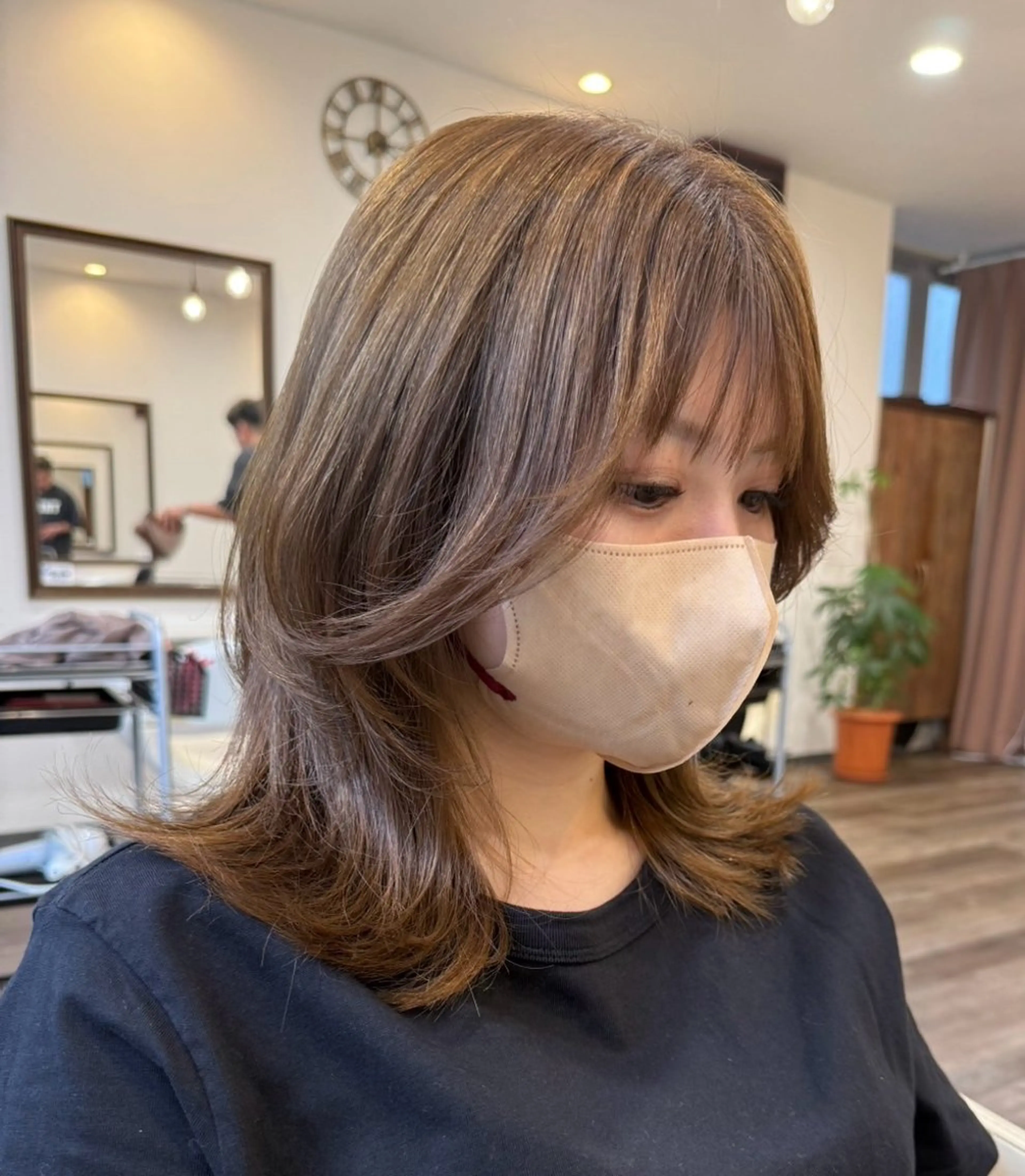 レイヤーカットの写真