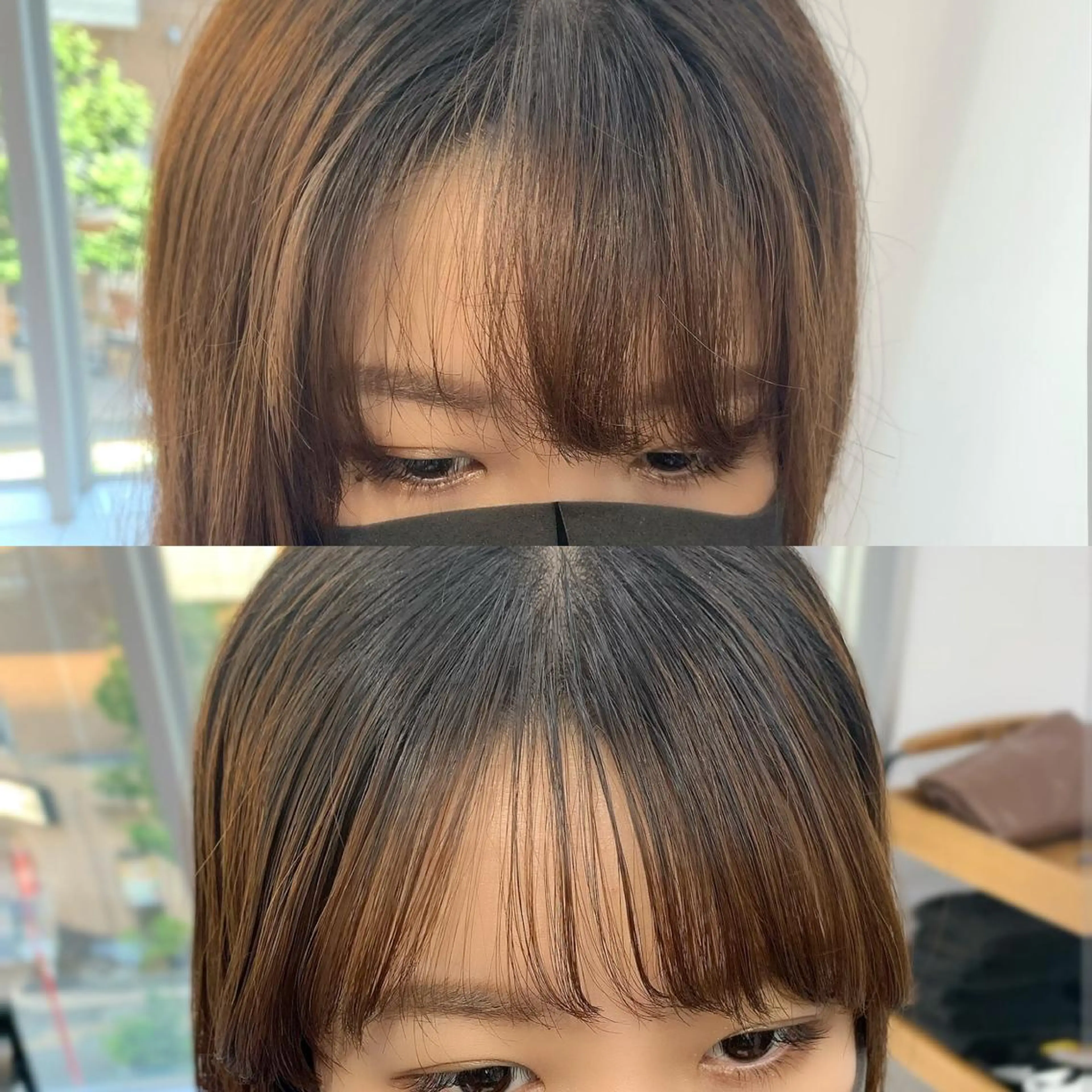 セミロング カラー パーマ ヘアアレンジ メンズ キッズ ネイル マツエク・マツパ レイヤーカット 🌿透け感カラーのヘアスタイル