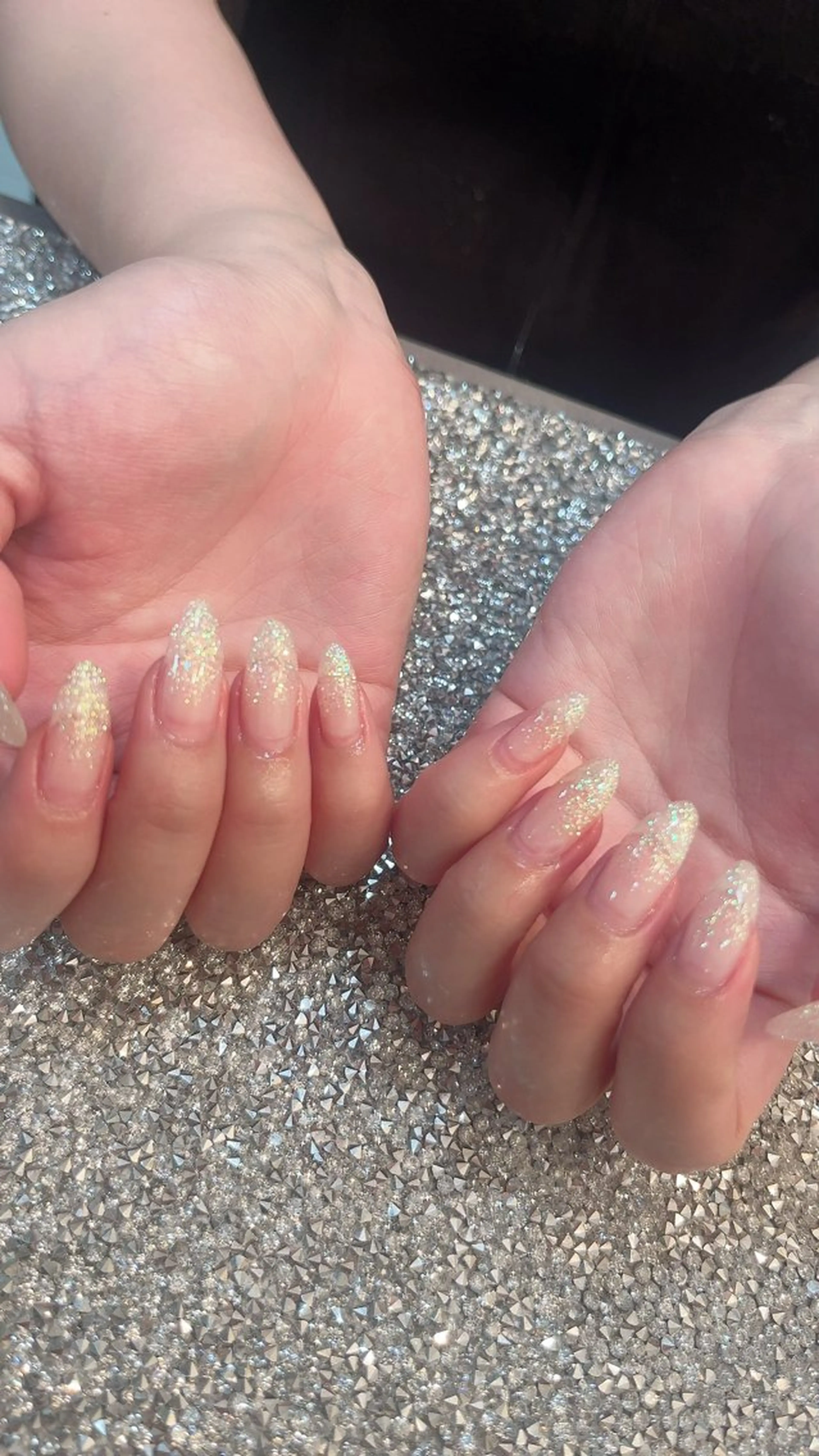 ネイル オーロラネイル ラメ(グリッター) wooone所属・鶴橋wooone nail.rieのネイルデザイン