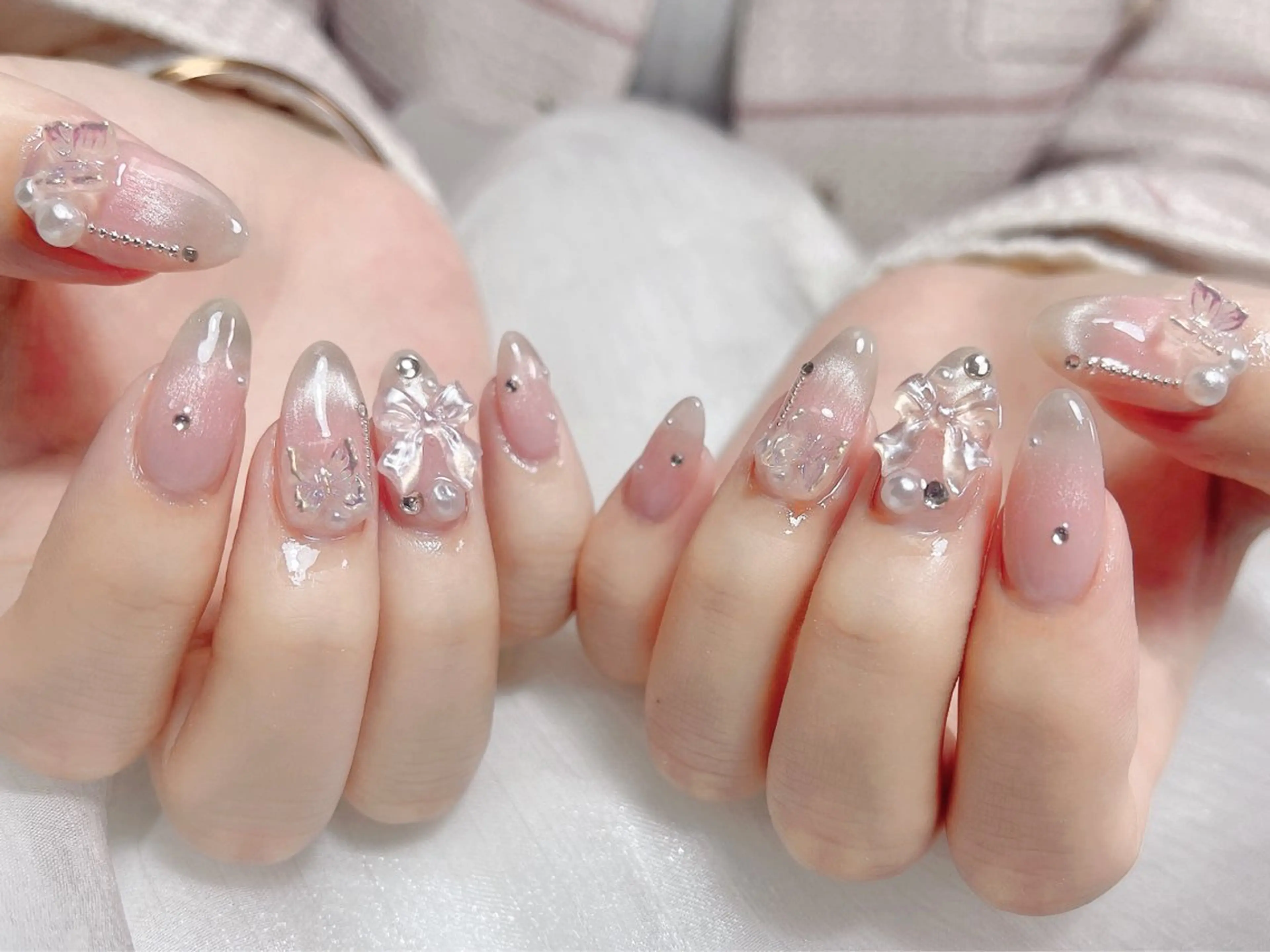 ネイル ハンドネイル 🎀ネイルサロン エクラYUI🎀のネイルデザイン