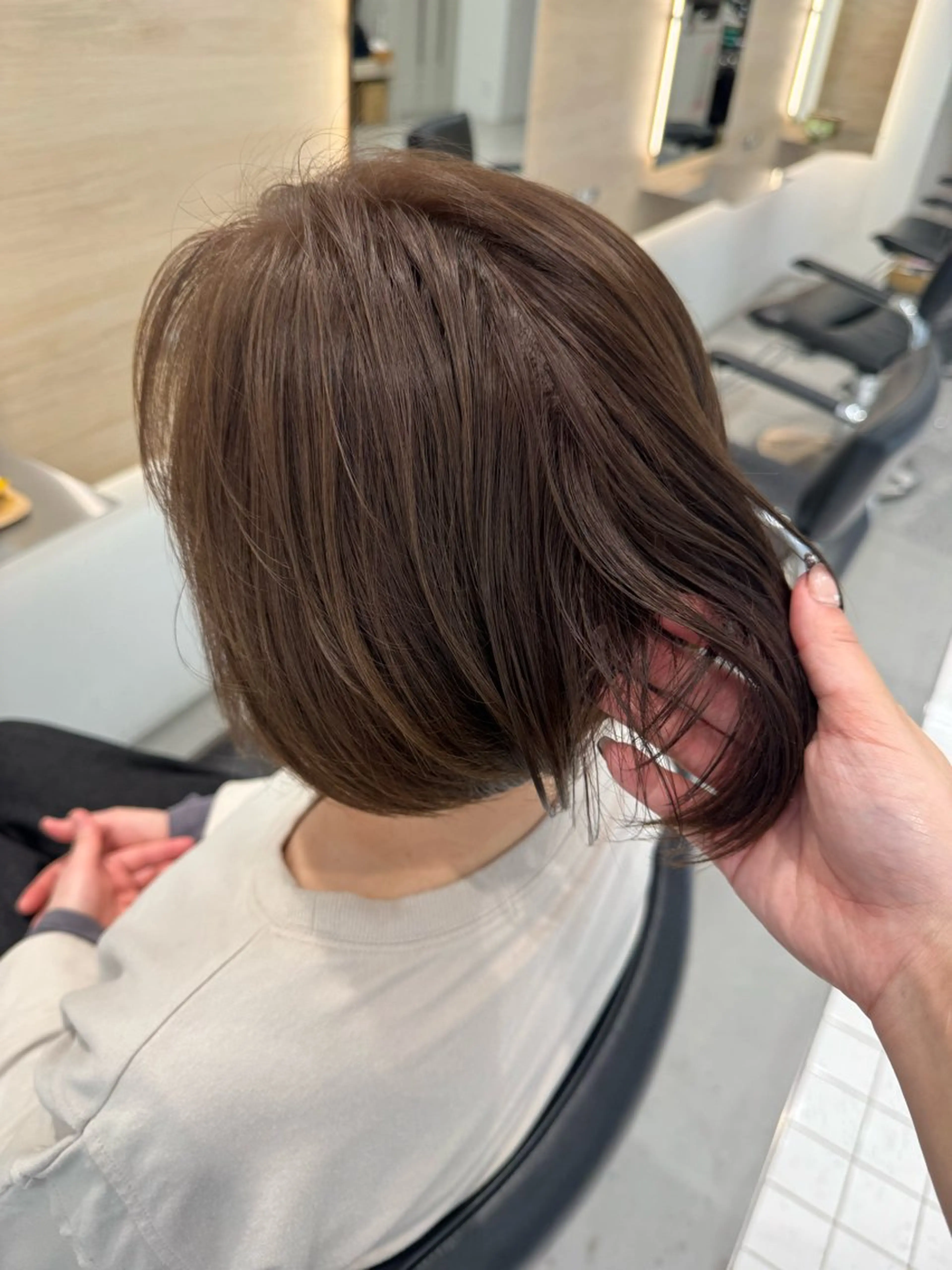 カラー ヘアカラー ナカバチ ユイ🌼 Rizm greenのヘアスタイル