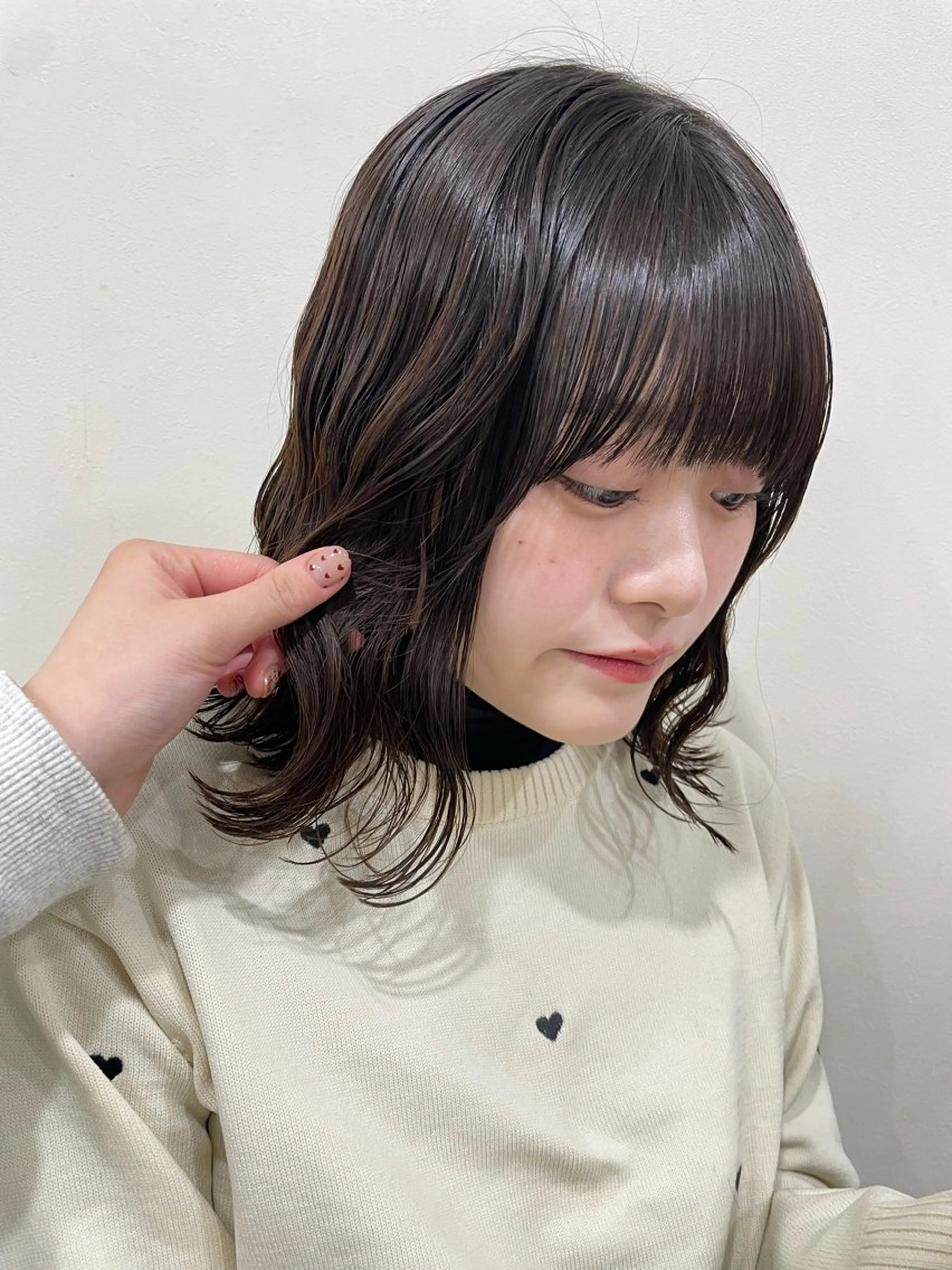 顔まわりカット+髪質改善トリートメント🫧🫧ྀིの写真