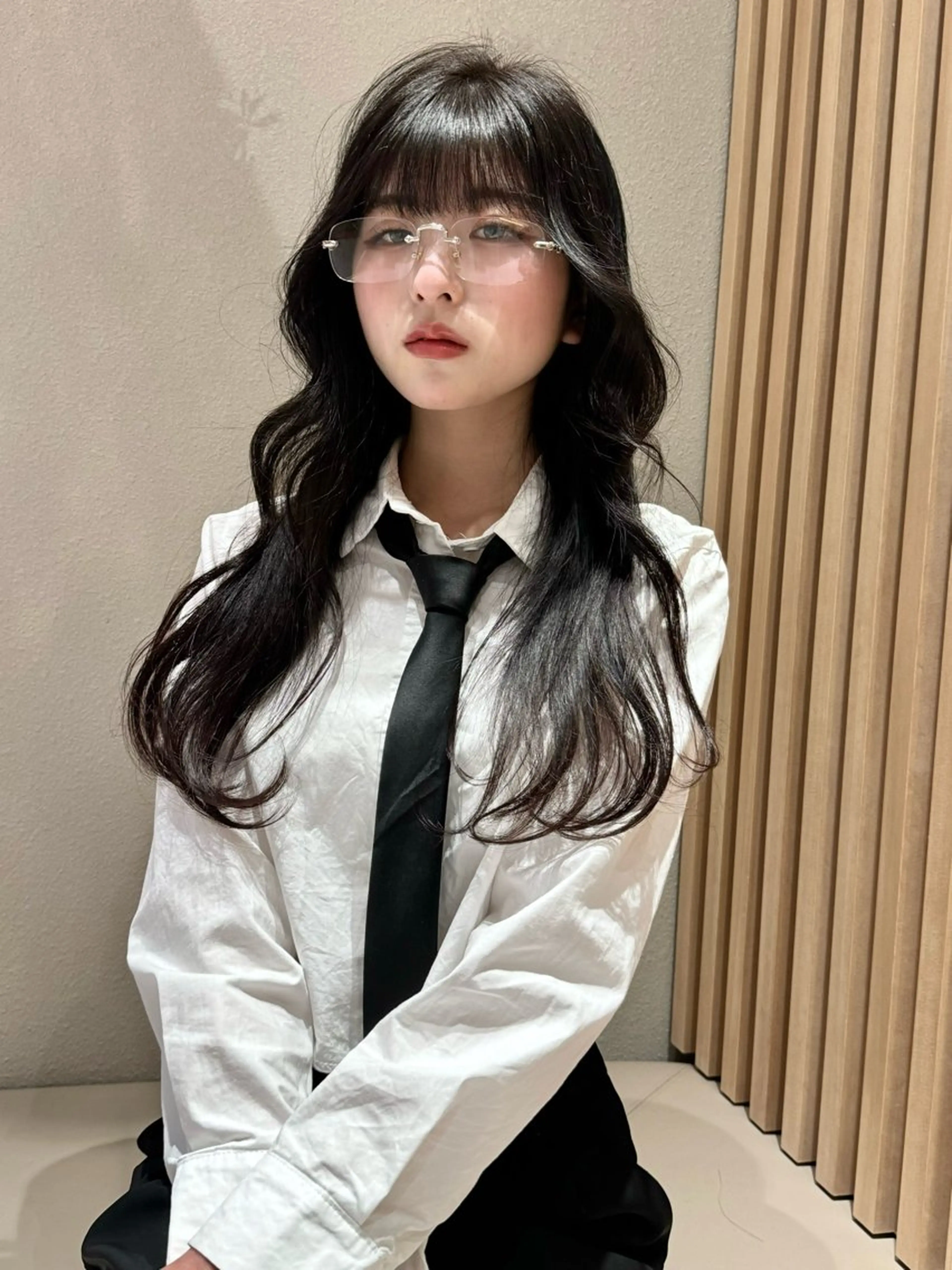 ロング カット 🩵縮毛矯正・ボブ 岩原朋也🩵のヘアスタイル