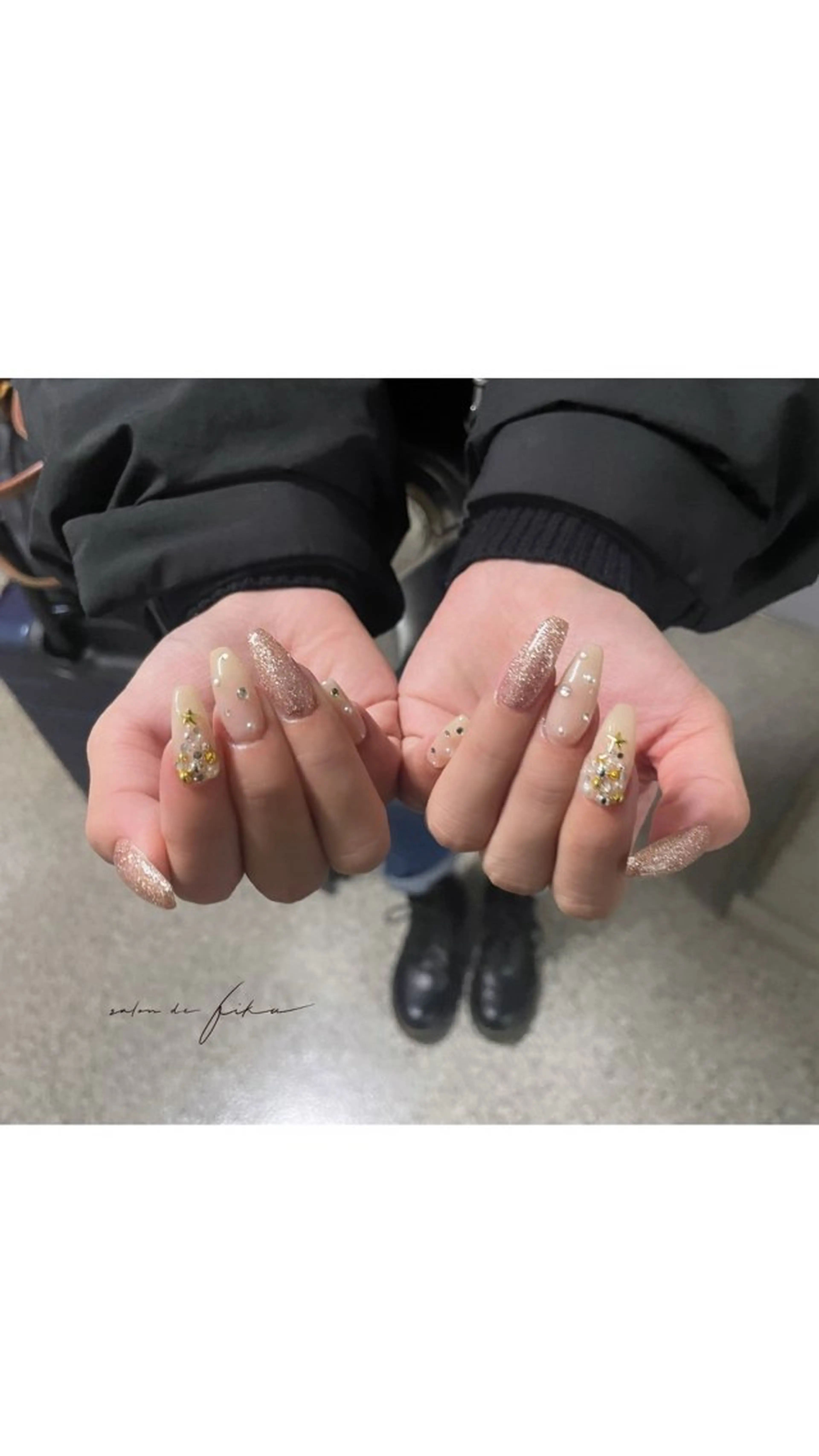 ネイル 冬ネイル クリスマス 武智日々花 【パラジェル取扱店】のネイルデザイン