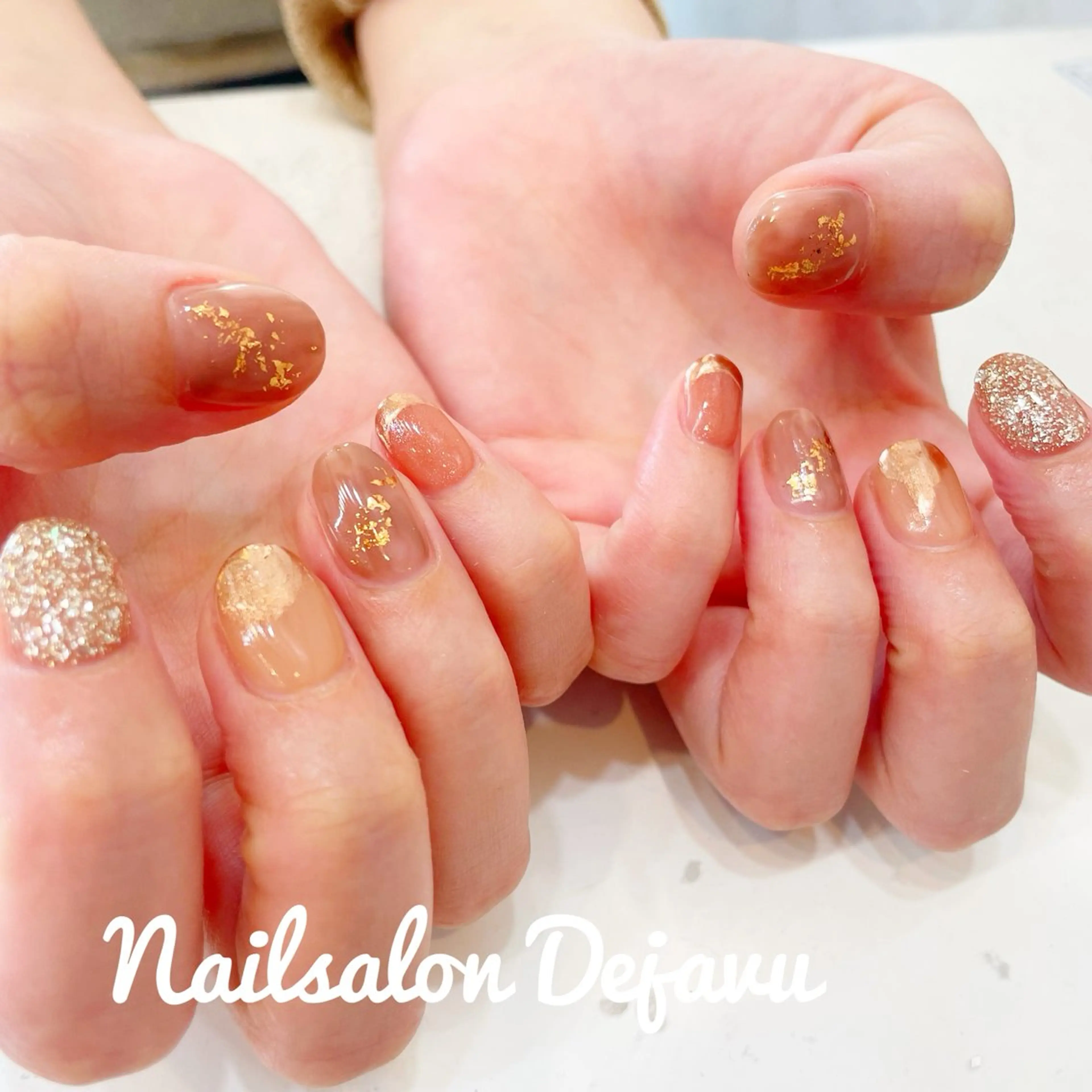 ネイル 持ち込み ニュアンスネイル ハンドネイル Dejavu所属・Nail salon Dejavu 🌿のネイルデザイン