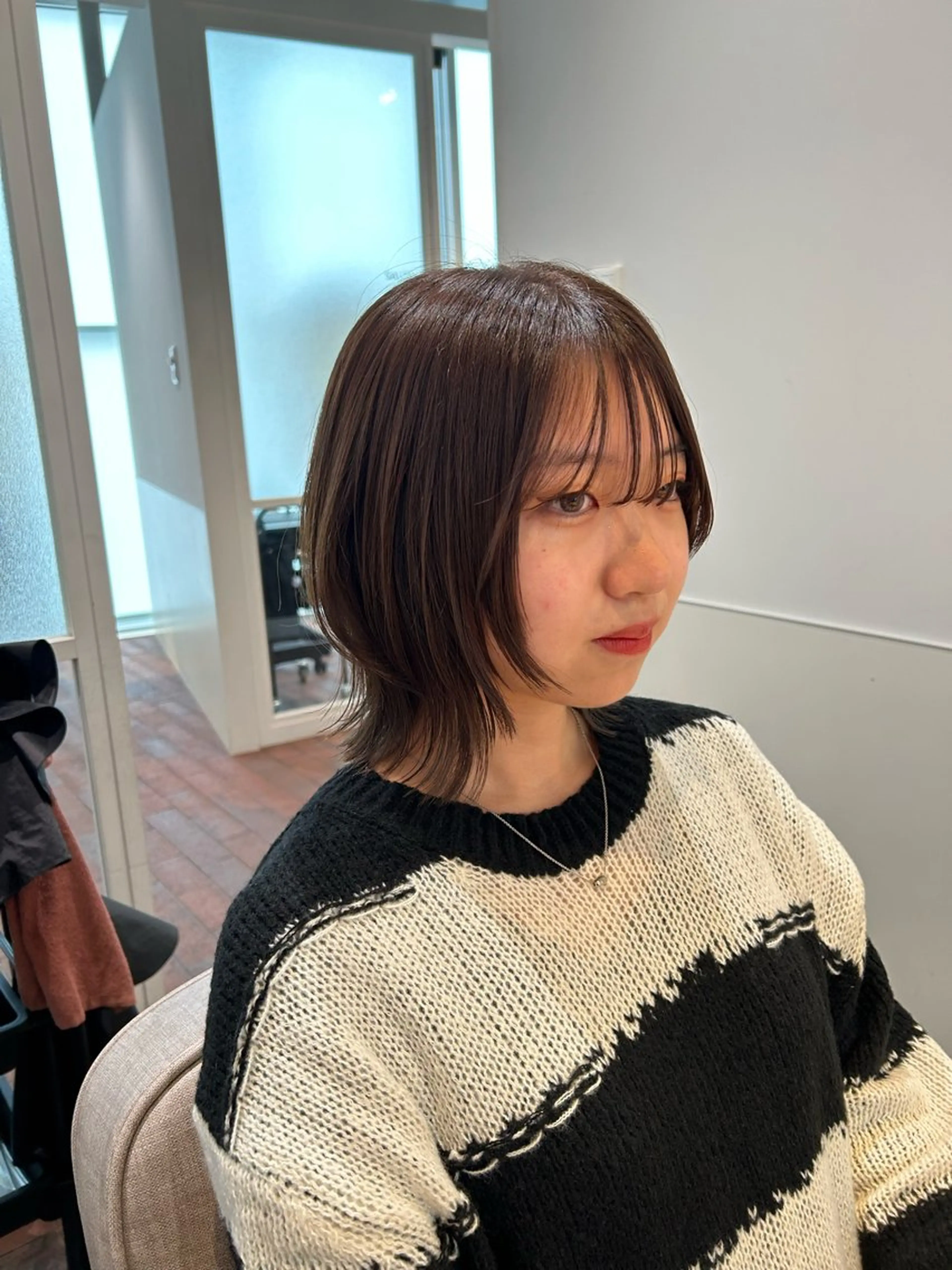 ショート カラー gotoday　shaire　saron所属・miu. ボブ/透け感カラーのヘアスタイル