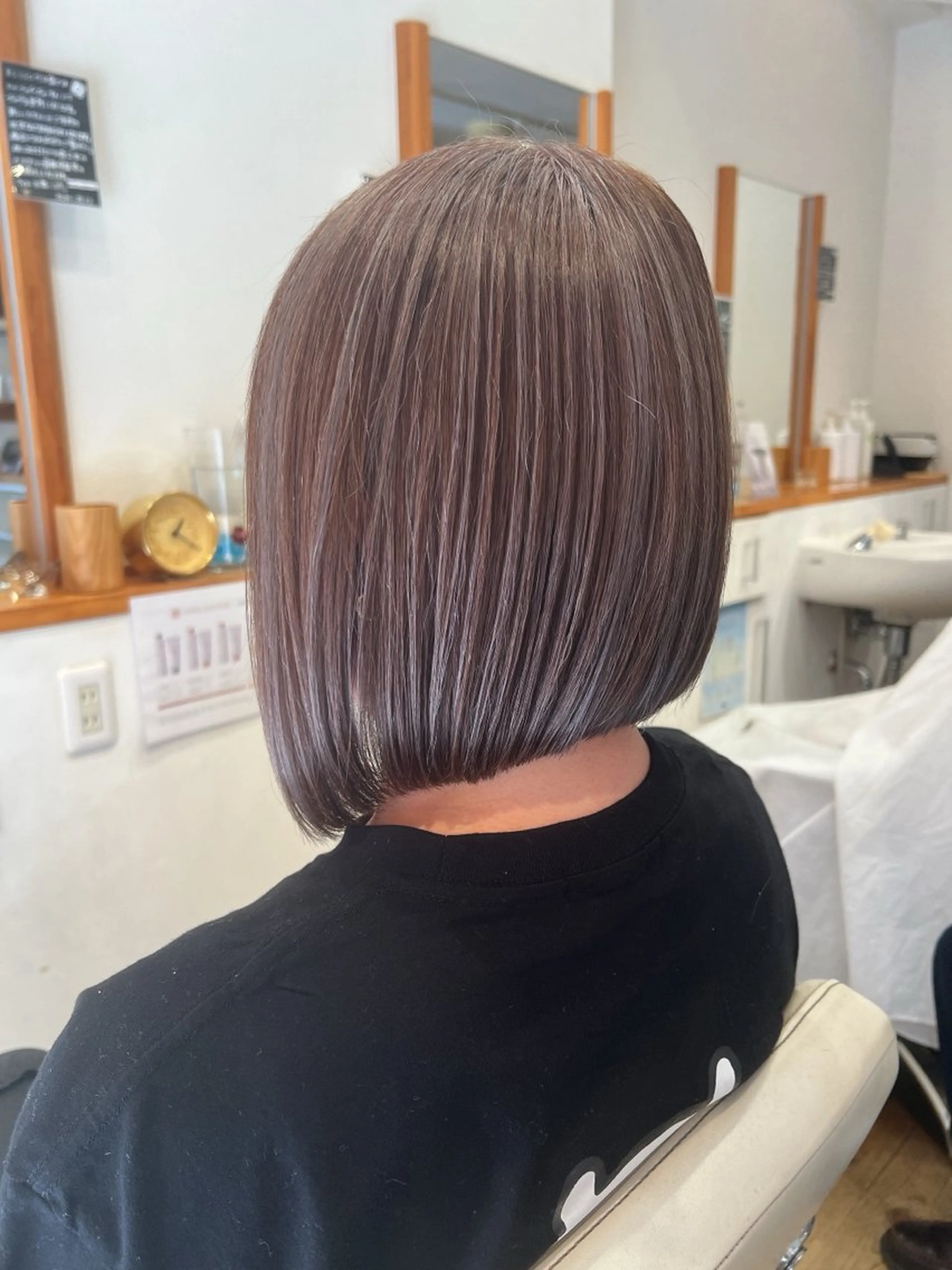 ミディアム カット ヘアカラー アザマ　ヤスカツ _rosso 川口のヘアスタイル