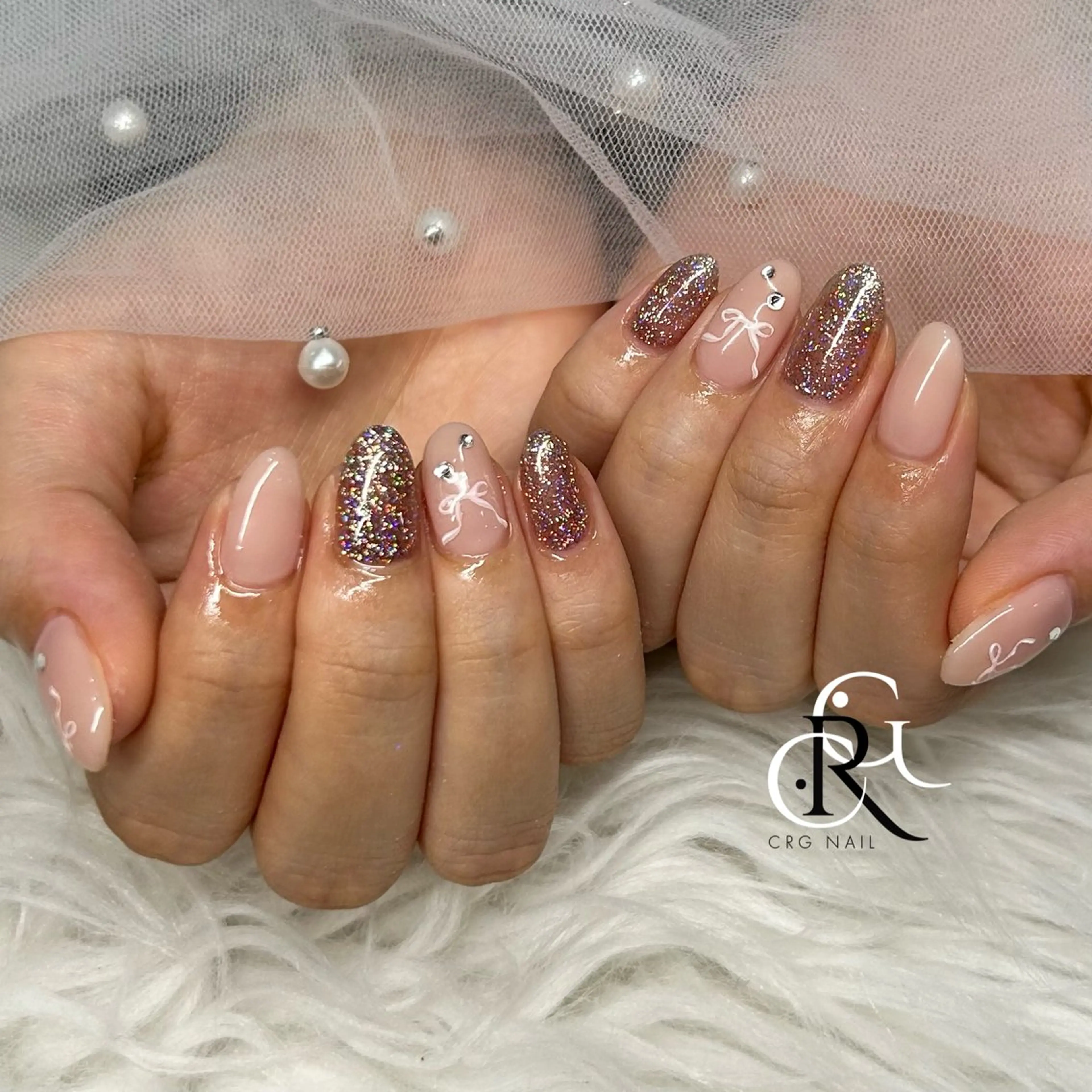 ショート ハンドネイル CRGNAIL RENAのネイルデザイン