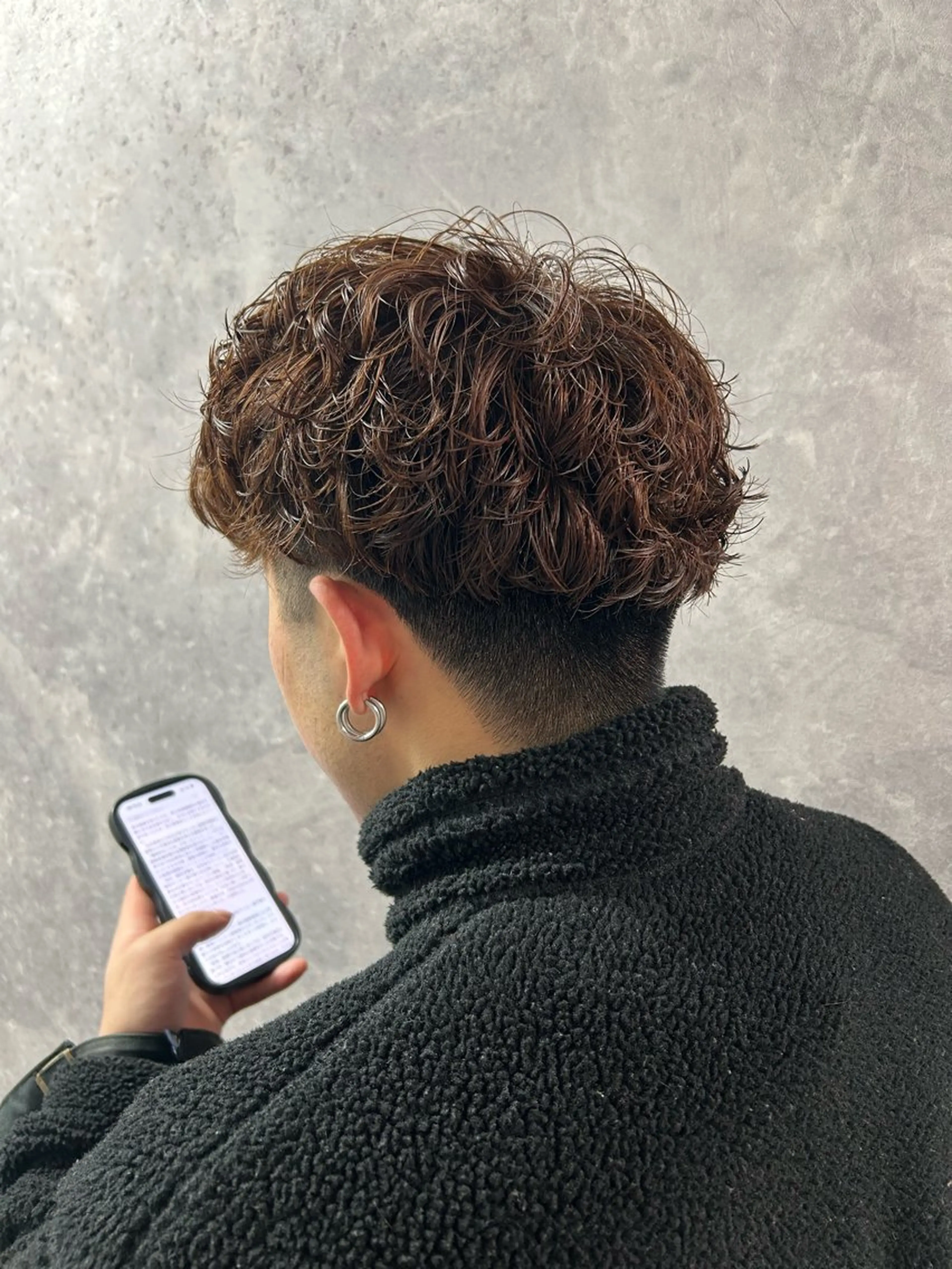 パーマ メンズ カット パーマ 暖色カラー🪷 オタク美容師🎶のヘアスタイル