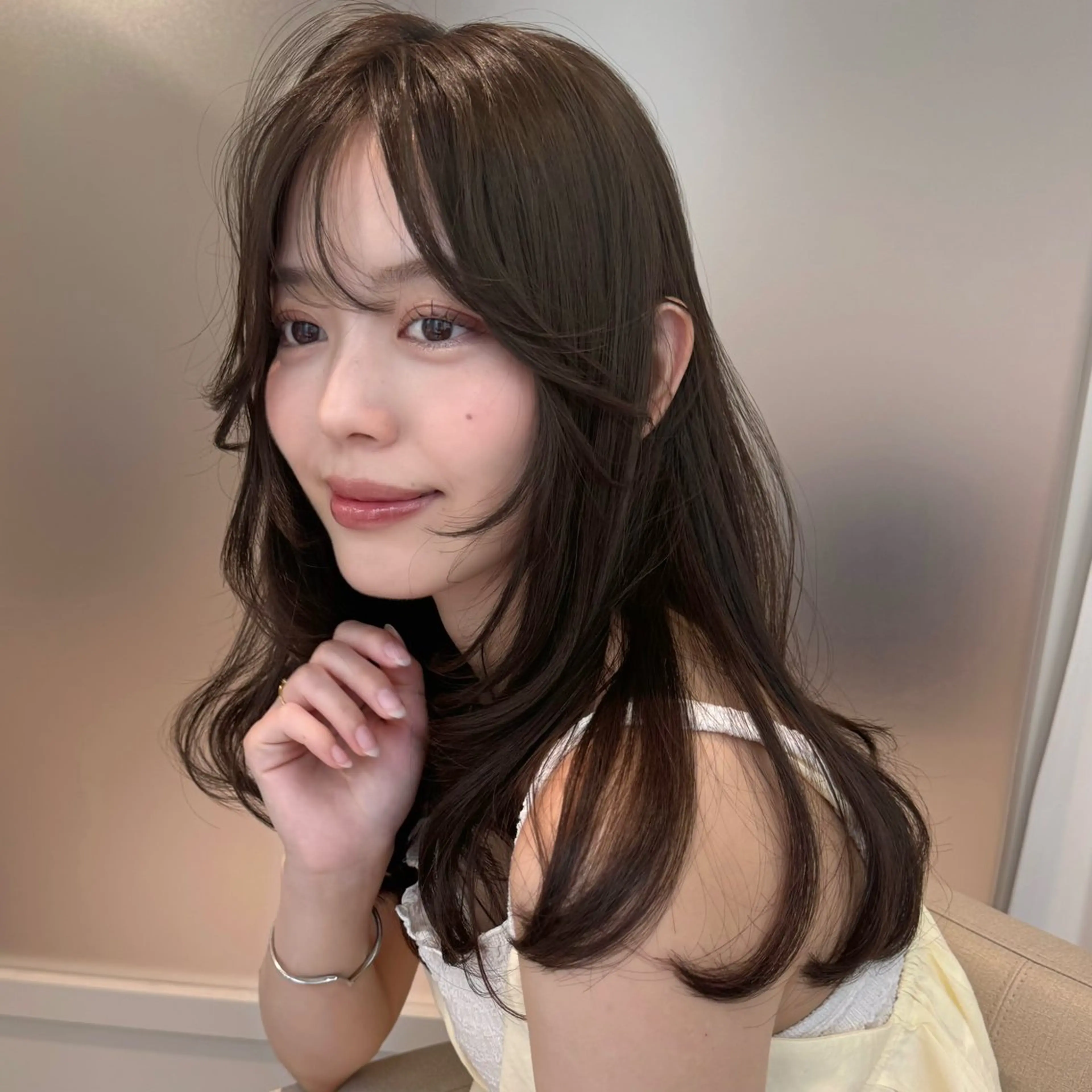 ロング レイヤーカット カット ヘアカラー トリートメント nonel.所属・透明感🍨レイヤー ヘアセット/miyuのヘアスタイル