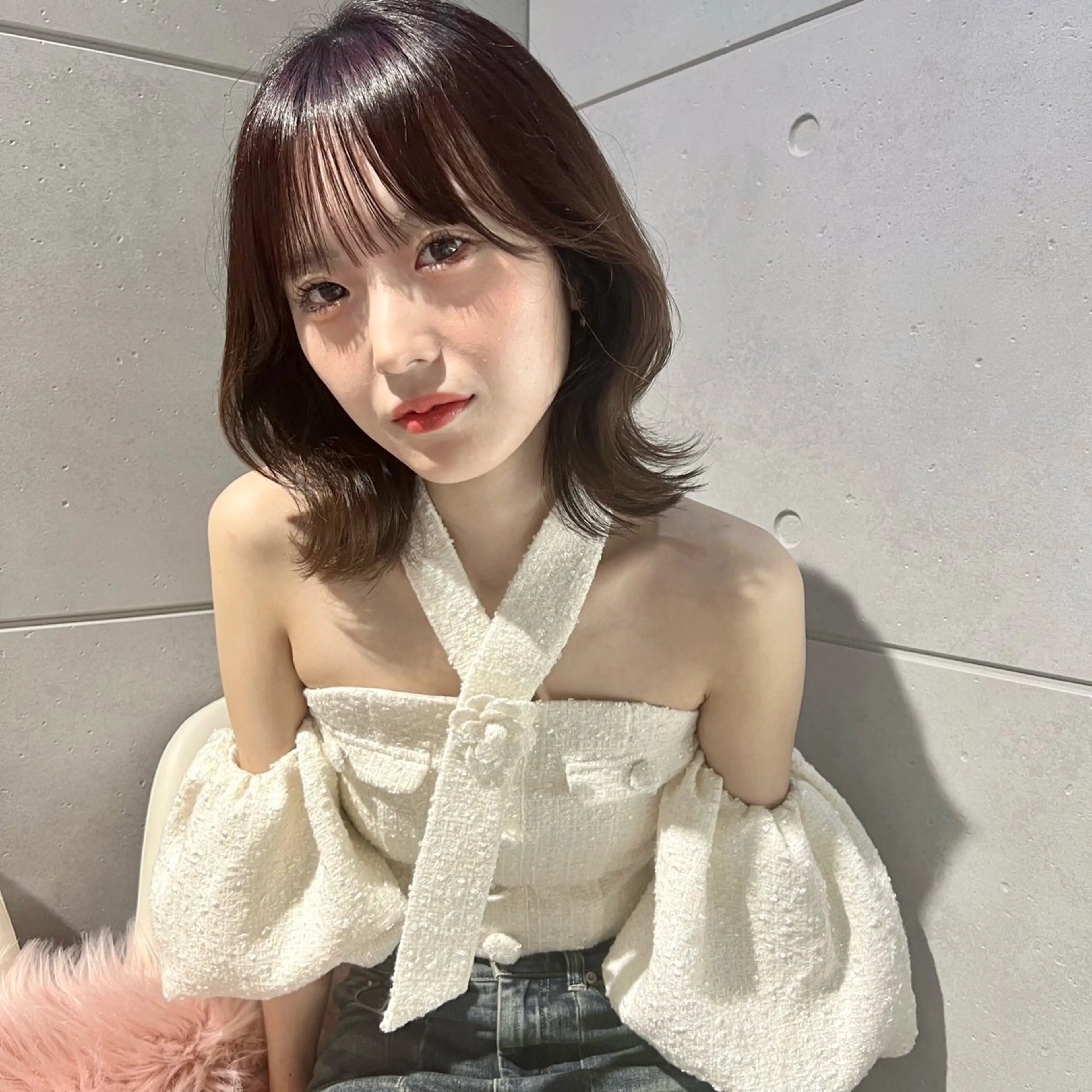 ミディアム カラー カット ヘアカラー トリートメント トレンドヘア🩶 艶髪🩶yoshiのヘアスタイル