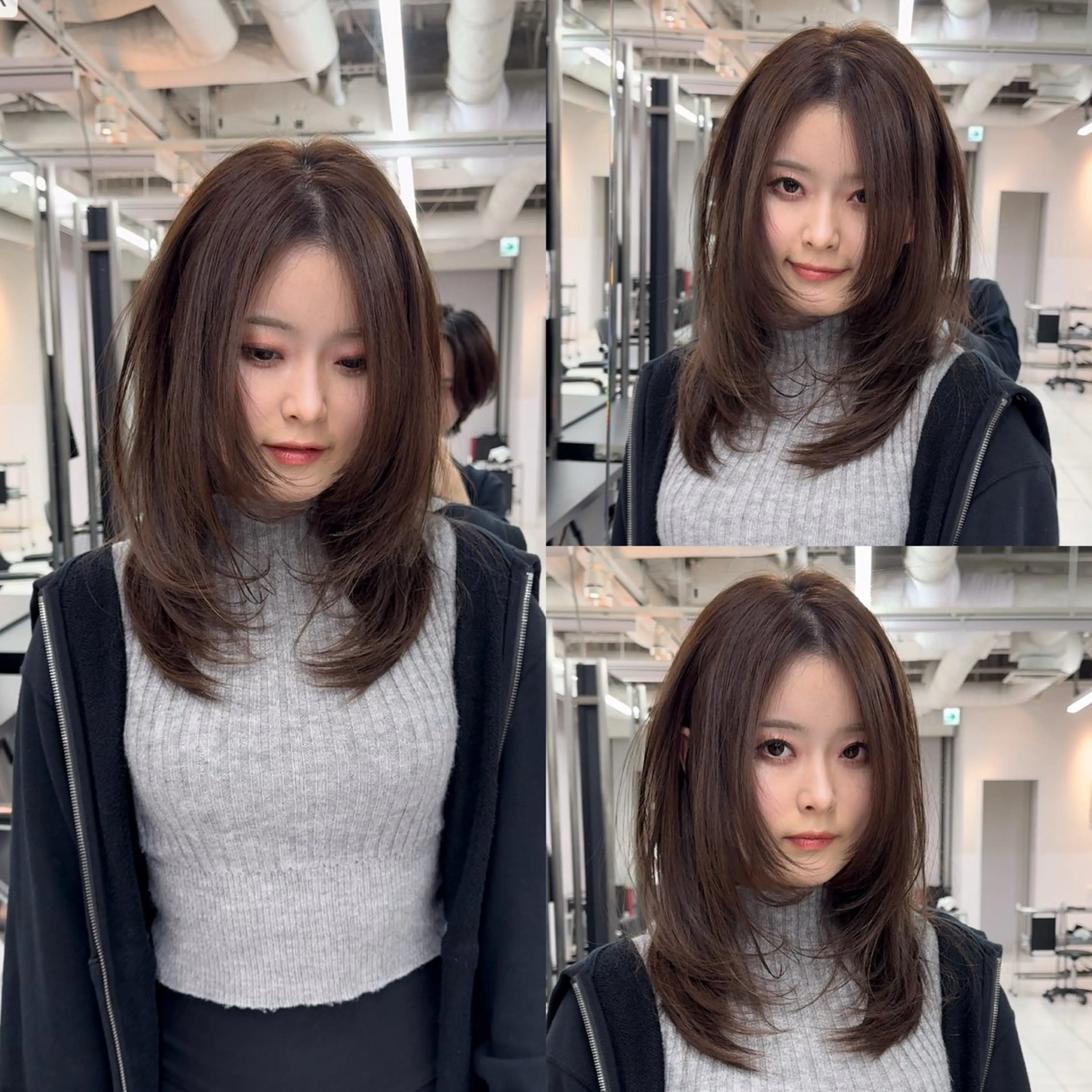ミディアム レイヤーカット/ 堀匠吾のヘアスタイル