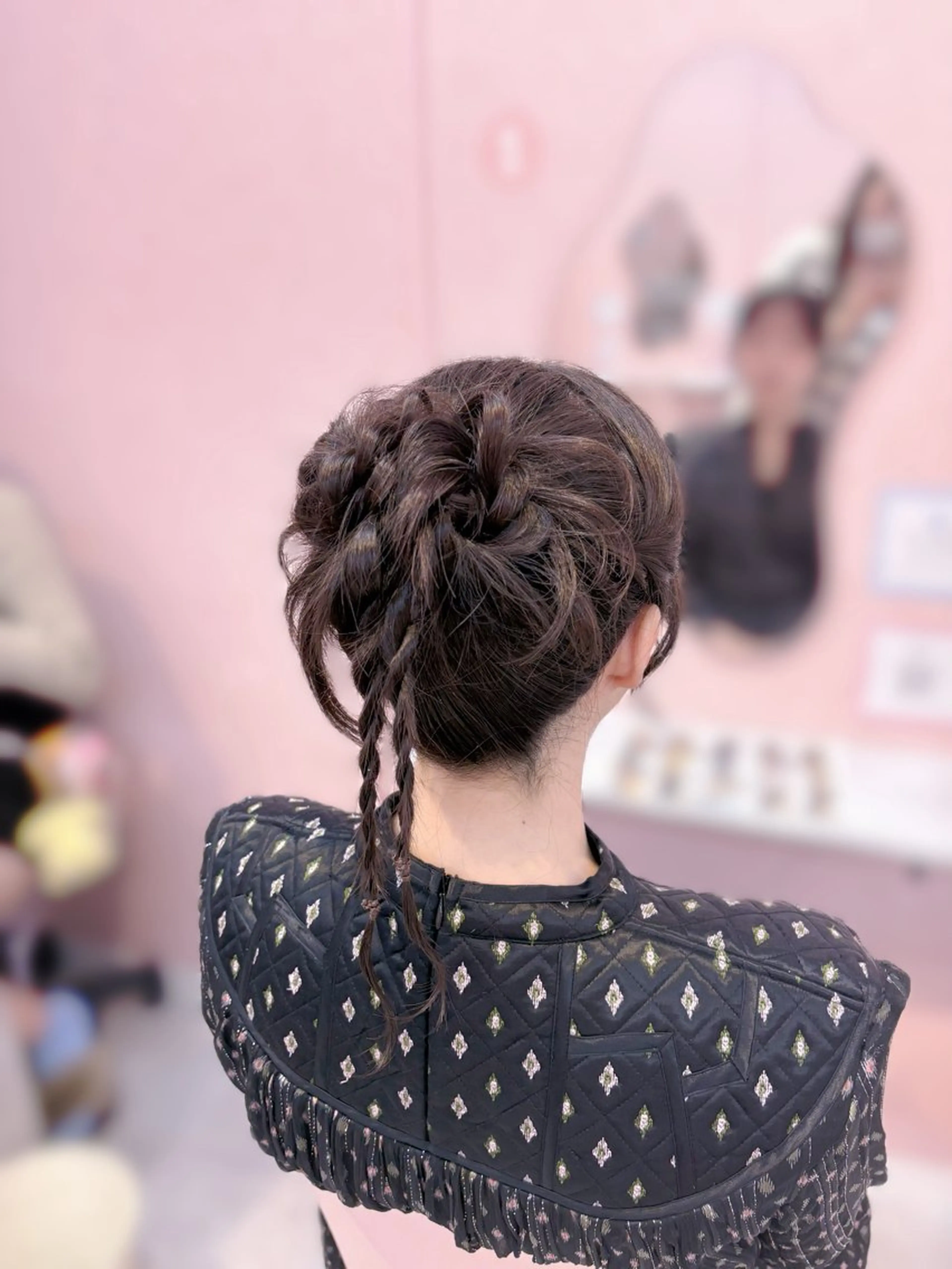 ロング ヘアセット LARME ヘアメ りほのヘアスタイル