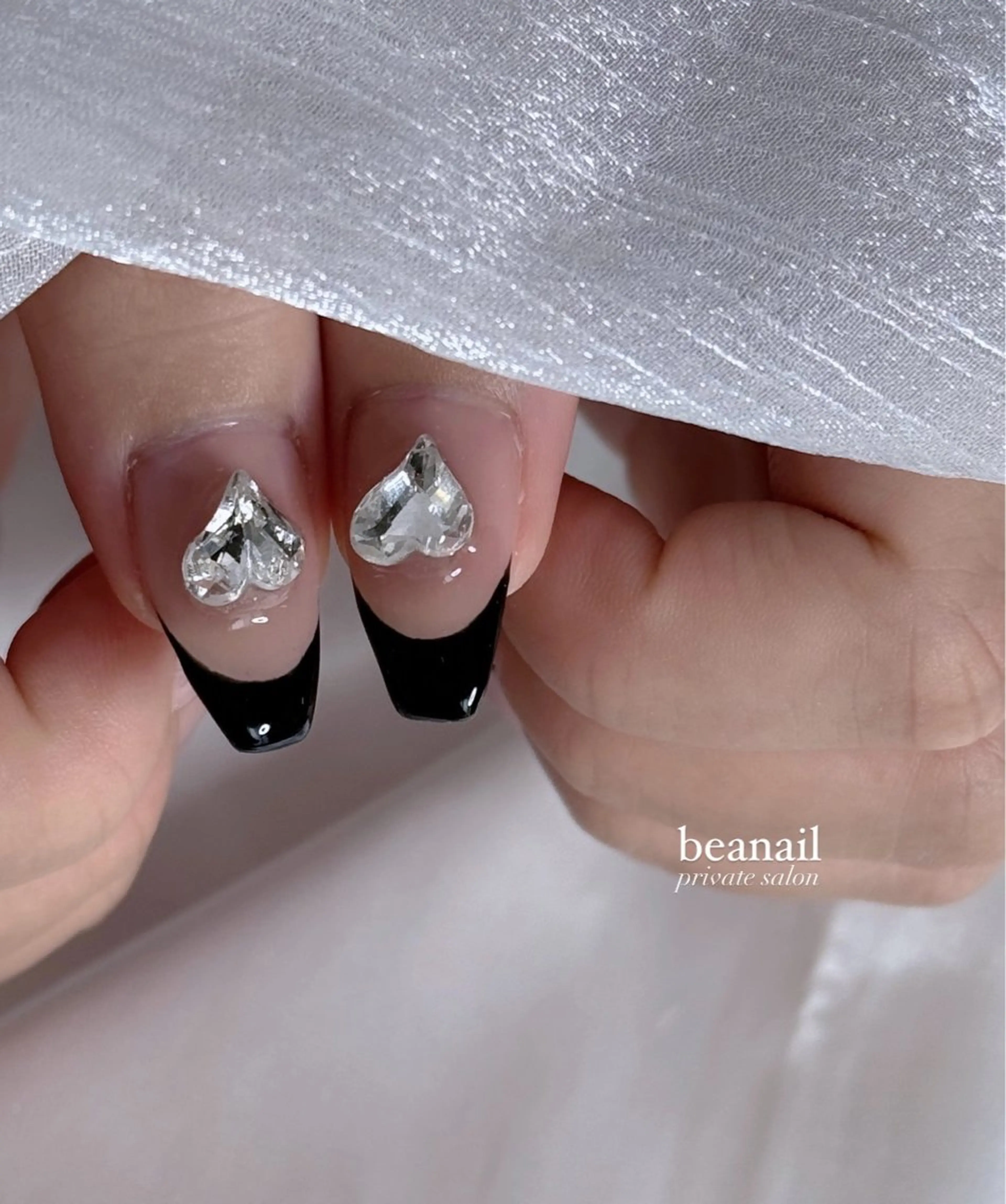 ネイル フレンチネイル ハート bea nailのネイルデザイン