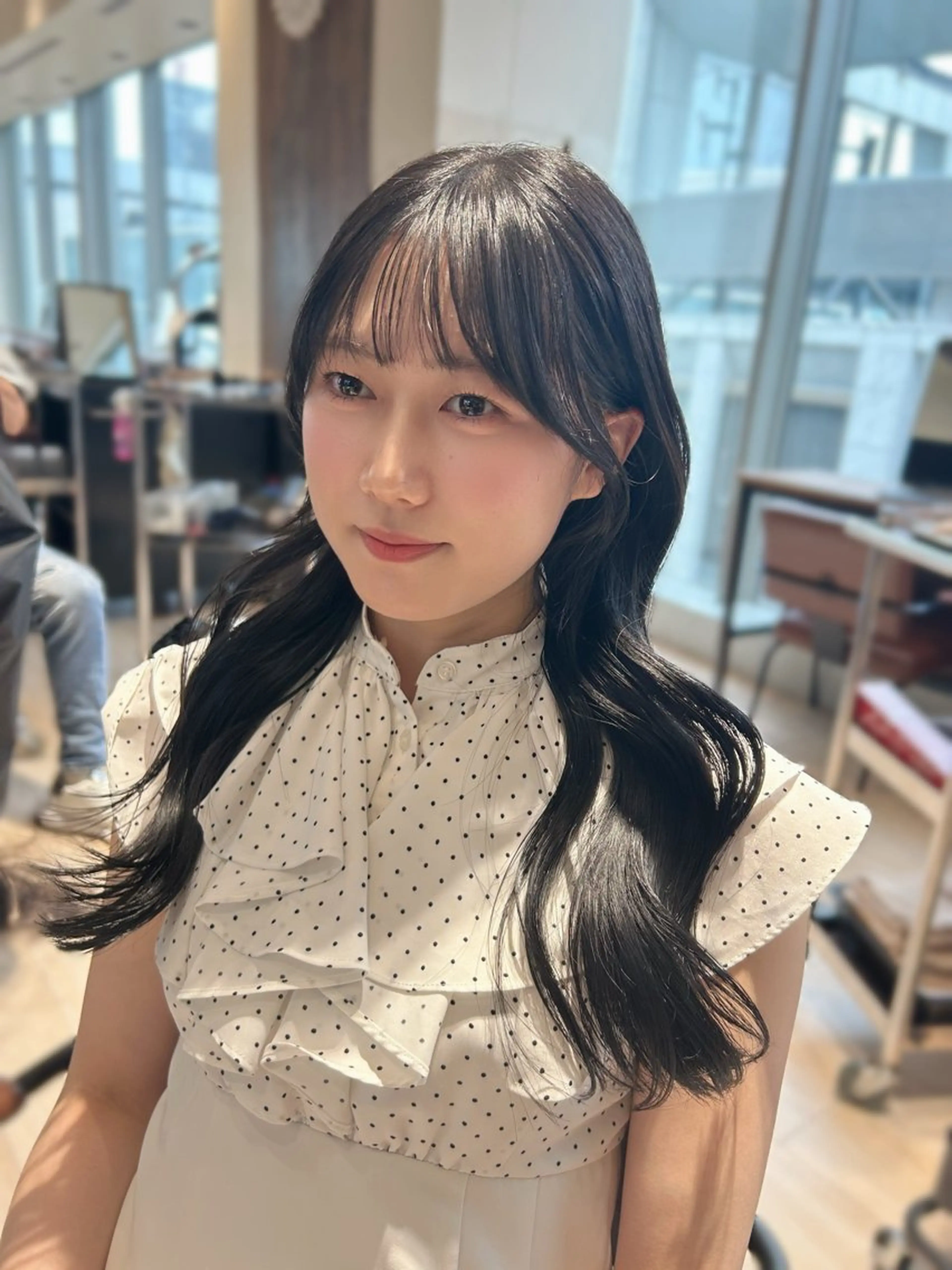 ロング カット ヘアカラー トリートメント 🎀大竹美侑/顔まわ りカット/レイヤーのヘアスタイル