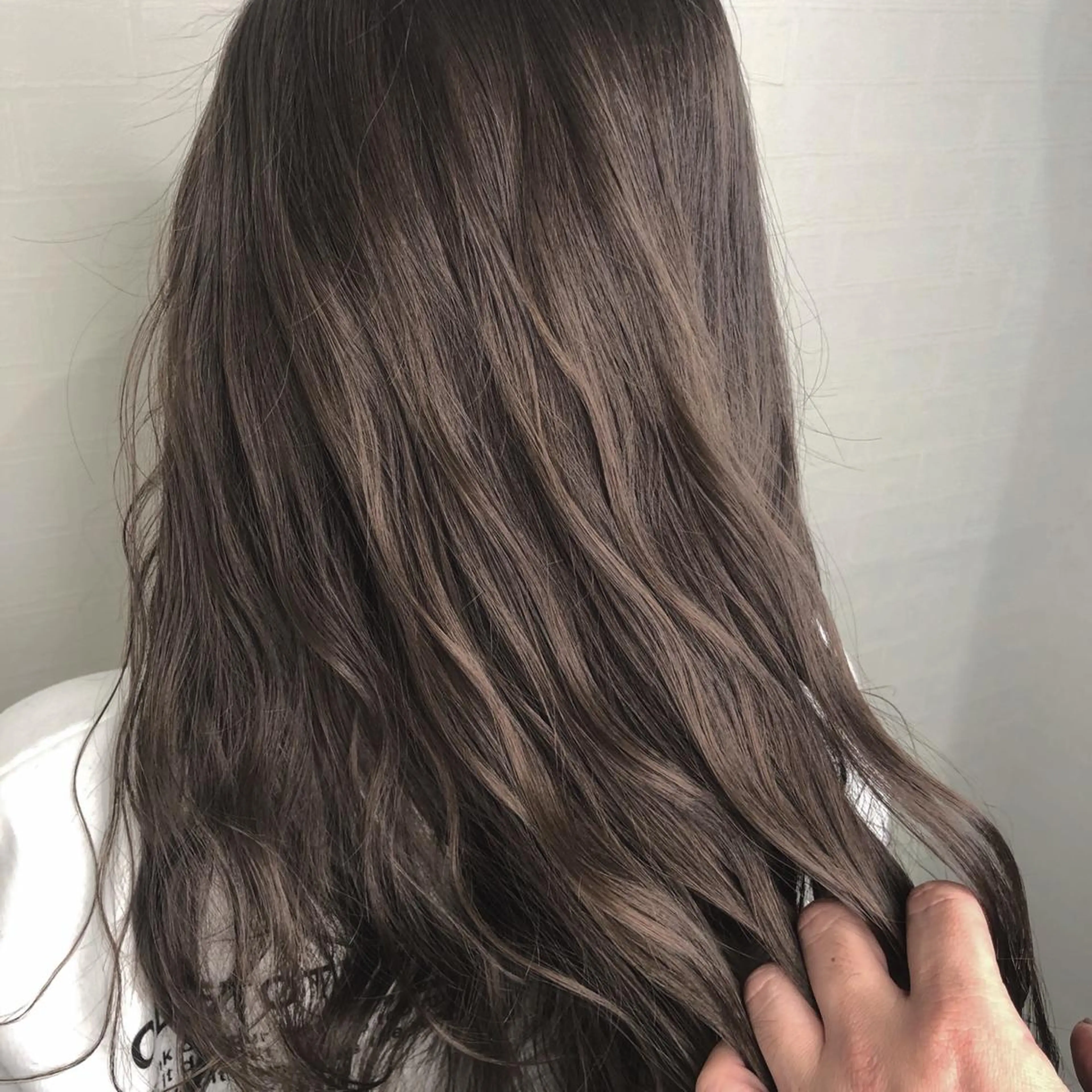 セミロング カット ヘアカラー トリートメント 髪質改善ストレートo rメンズスタイル今岡のヘアスタイル