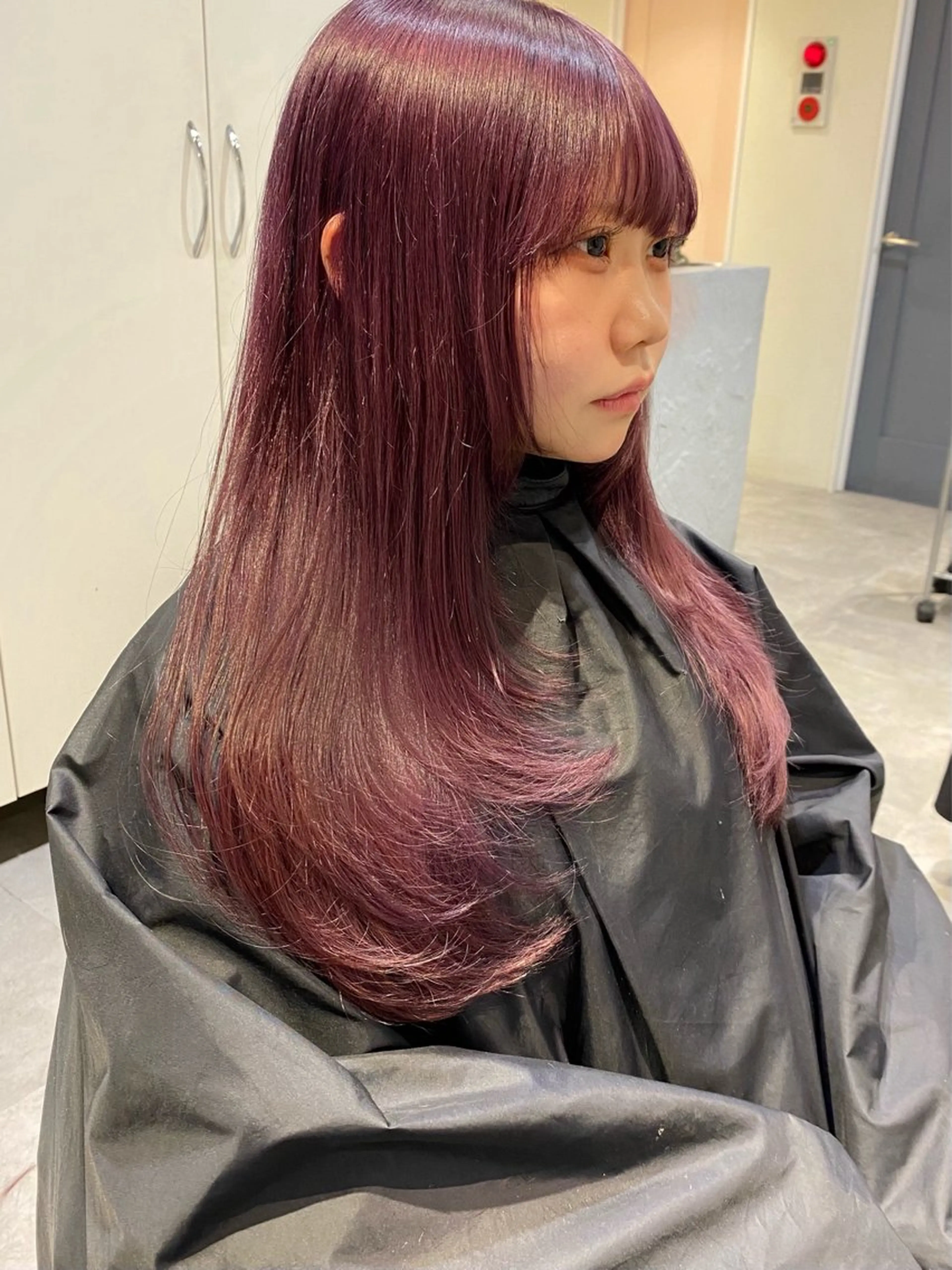 セミロング カラー 当日予約大歓迎💗 依田瑞希のヘアスタイル