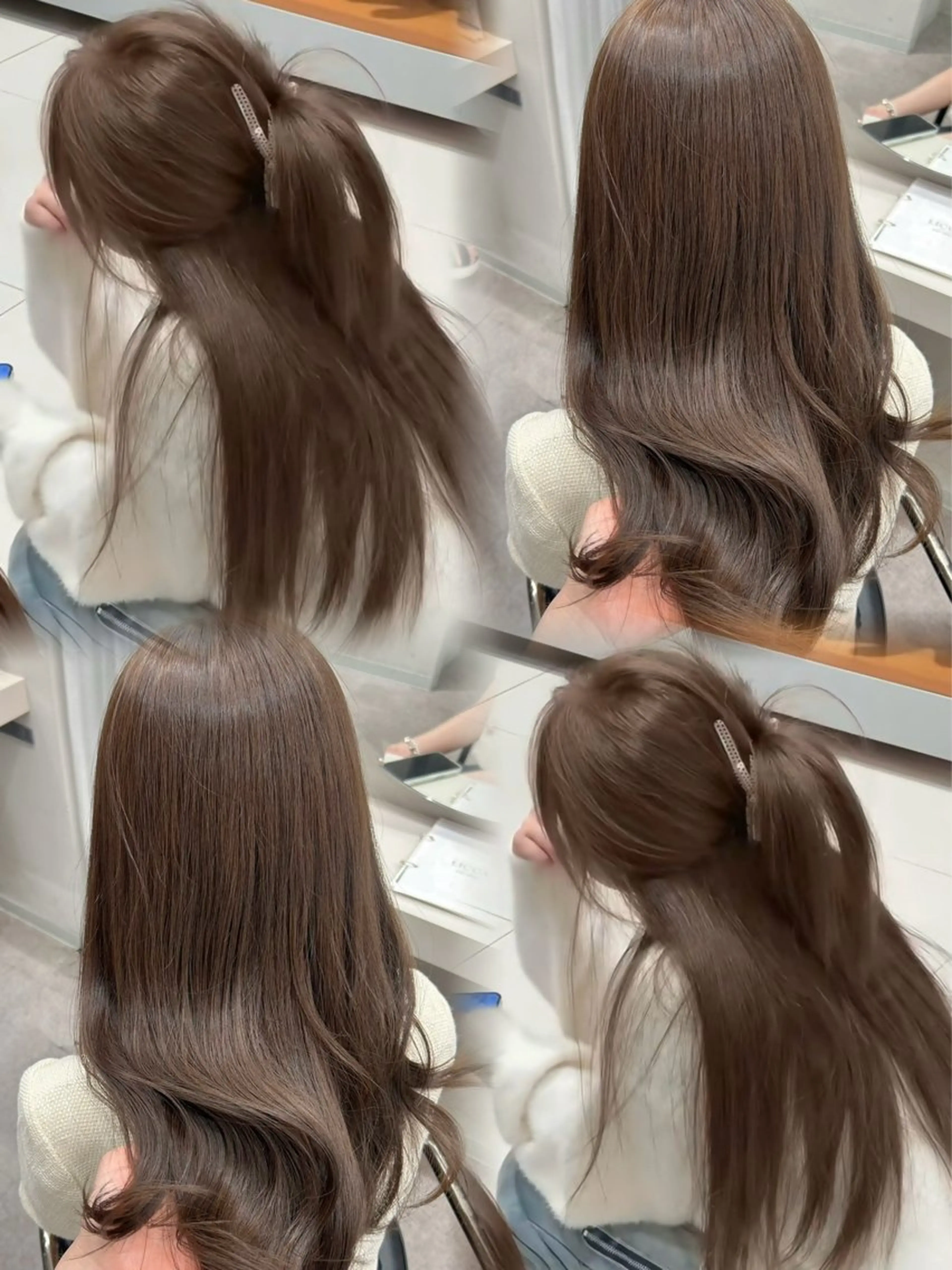 ロング カラー ベージュカラー ブラウンカラー 透明感カラー モカベージュ カット ヘアカラー トリートメント ゆいな/天神美容室 /透明感カラー🎀のヘアスタイル