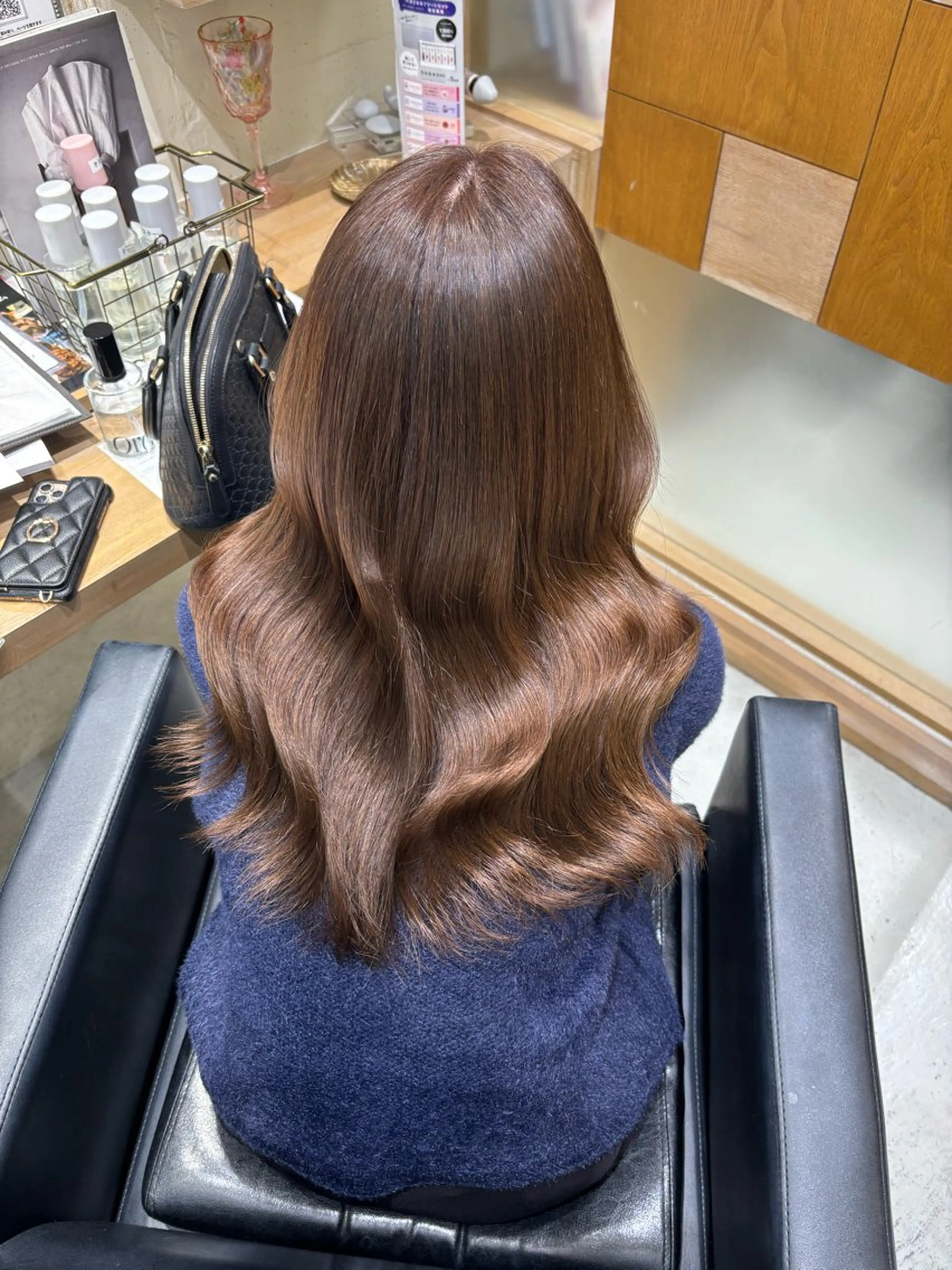 ロング カット ヘアカラー トリートメント 透明感グレージュ/ うるツヤヘア/静岡のヘアスタイル