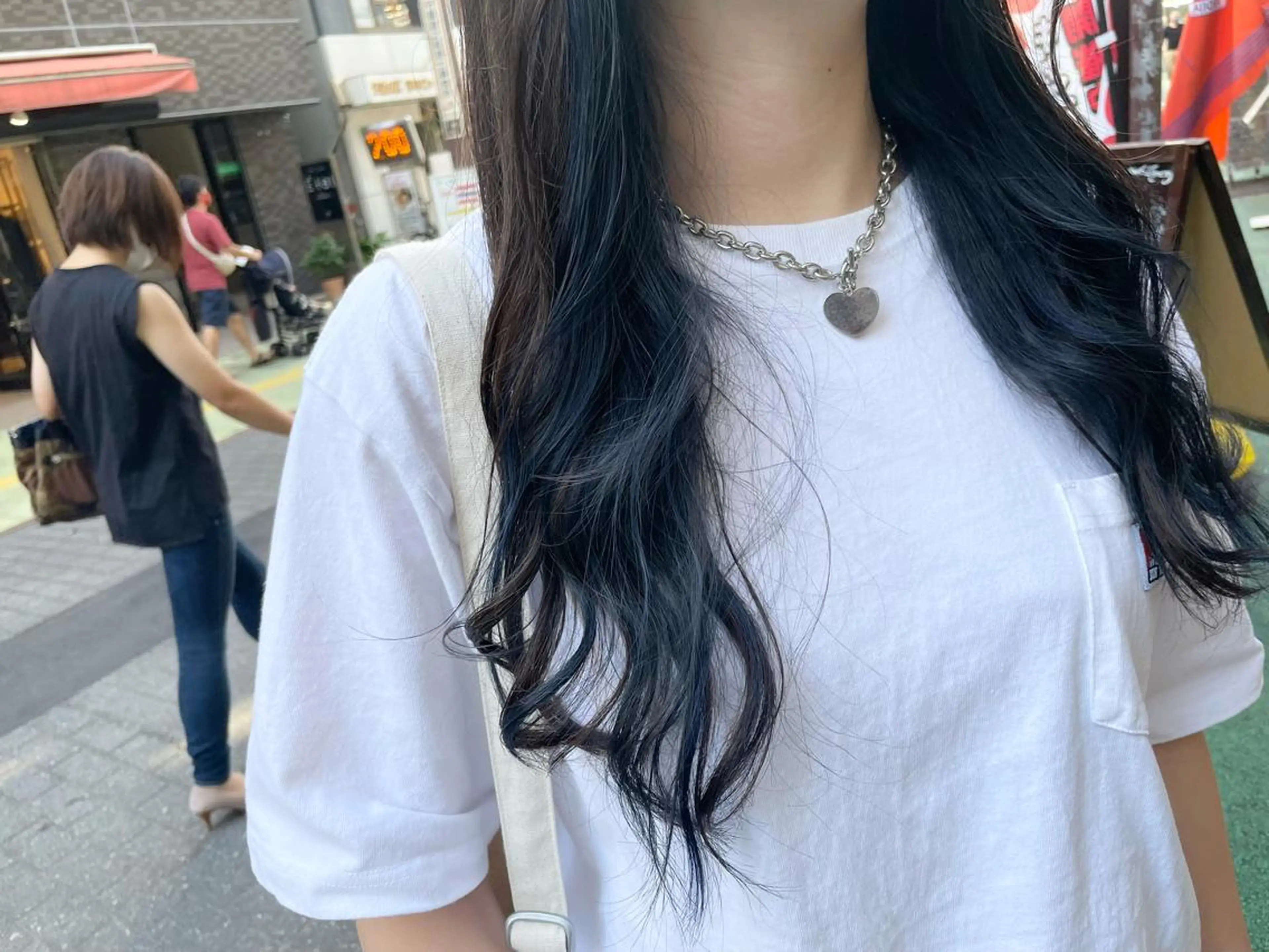 ロング カラー ブルーカラー インナーカラー ネイビーカラー ♡Eleanor大宮 aya♡のヘアスタイル