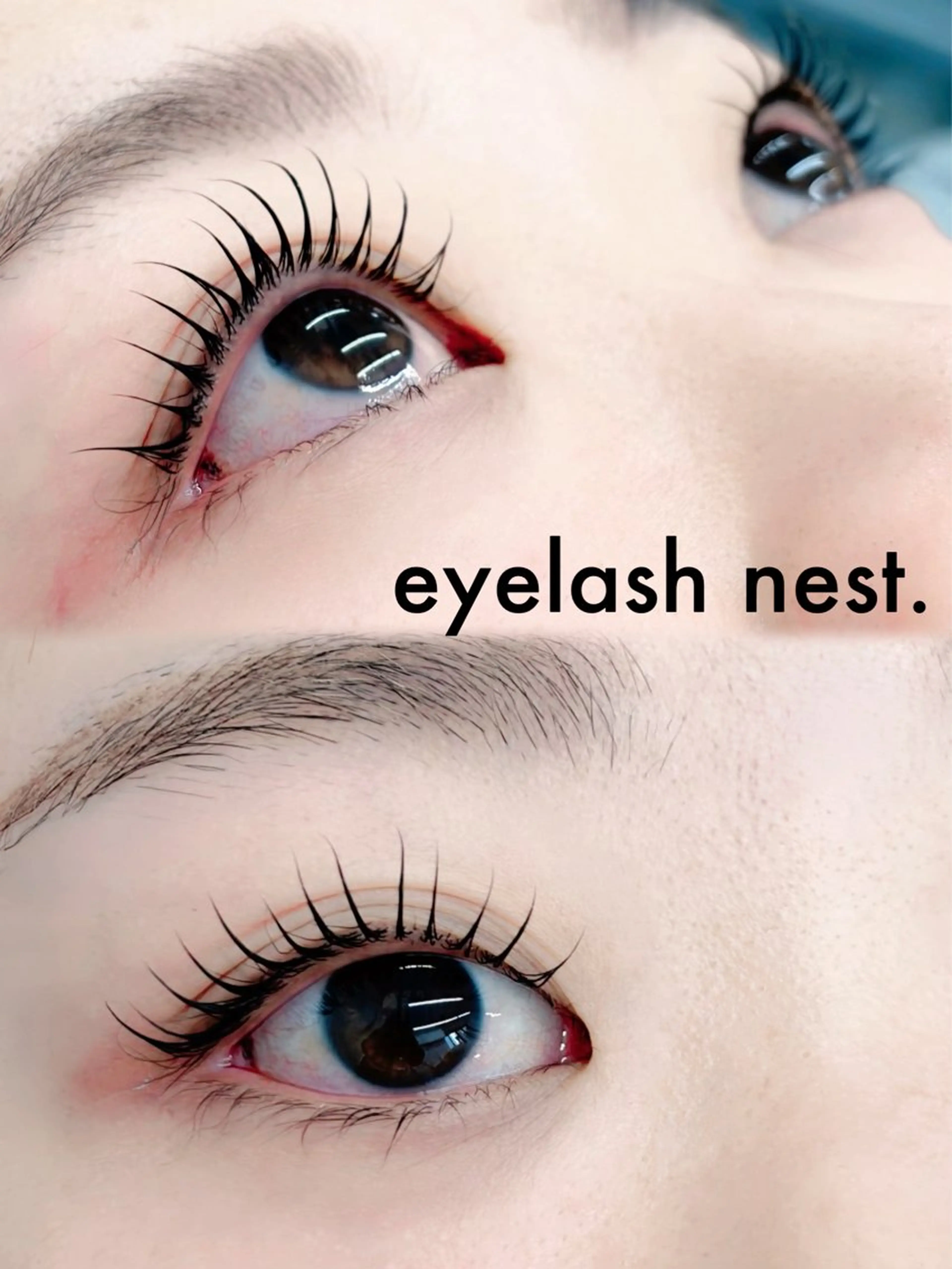 マツエク・マツパ 一重×まつ毛パーマ 🤍nest. エリ🤍のマツエク・マツパデザイン