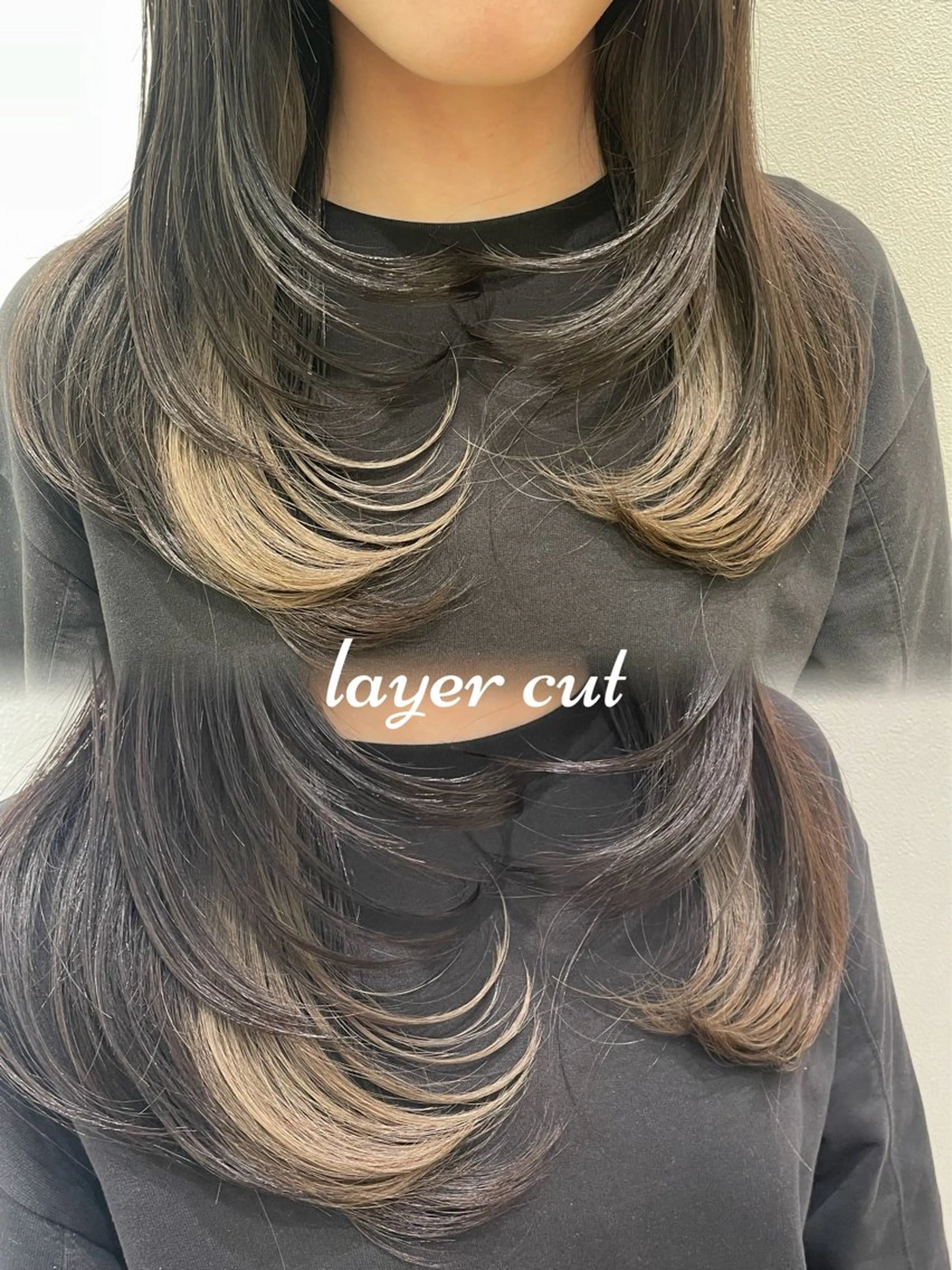 セミロング レイヤーカット カット トリートメント 🫖Eleanor Aya🥞のヘアスタイル