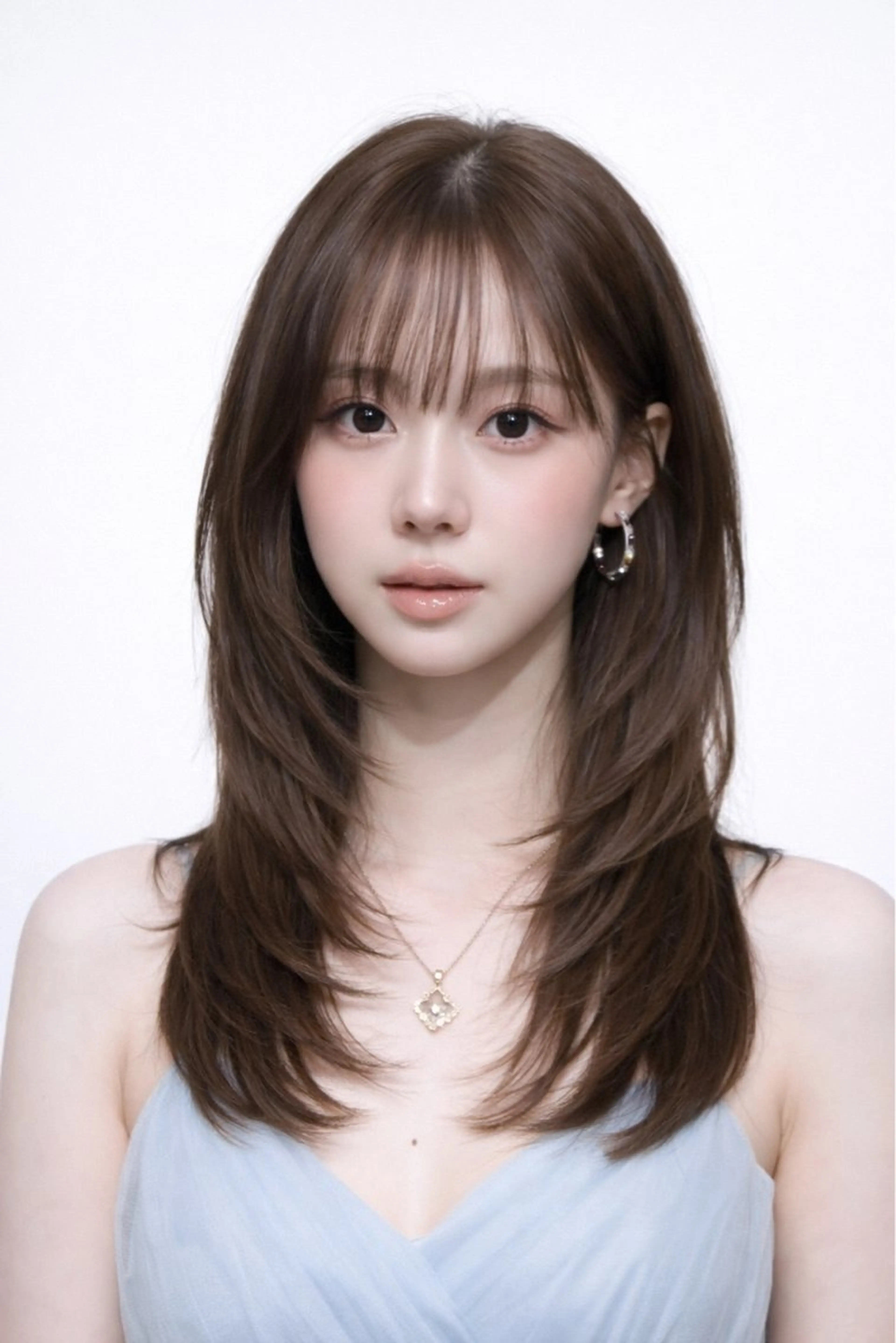 ミディアム COA GINZA所属・レイヤー/前髪顔周り COA/Minamiのヘアスタイル