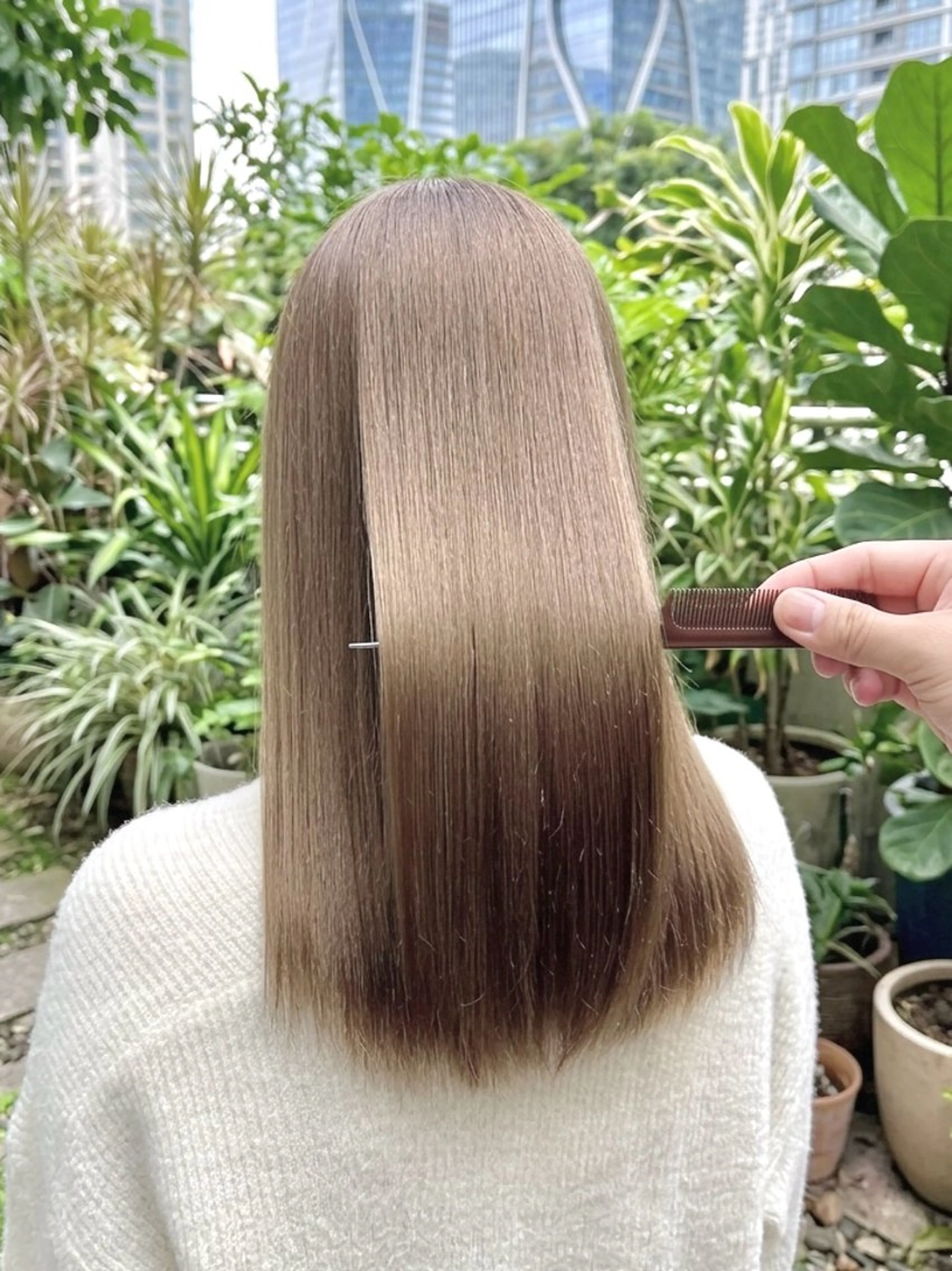 〔💎人気No.2💎極艶ヘアーに🌿〕ULTOWA髪質改善フルコース&1カラー&メンテナンスカット&ナノスチームTRの写真