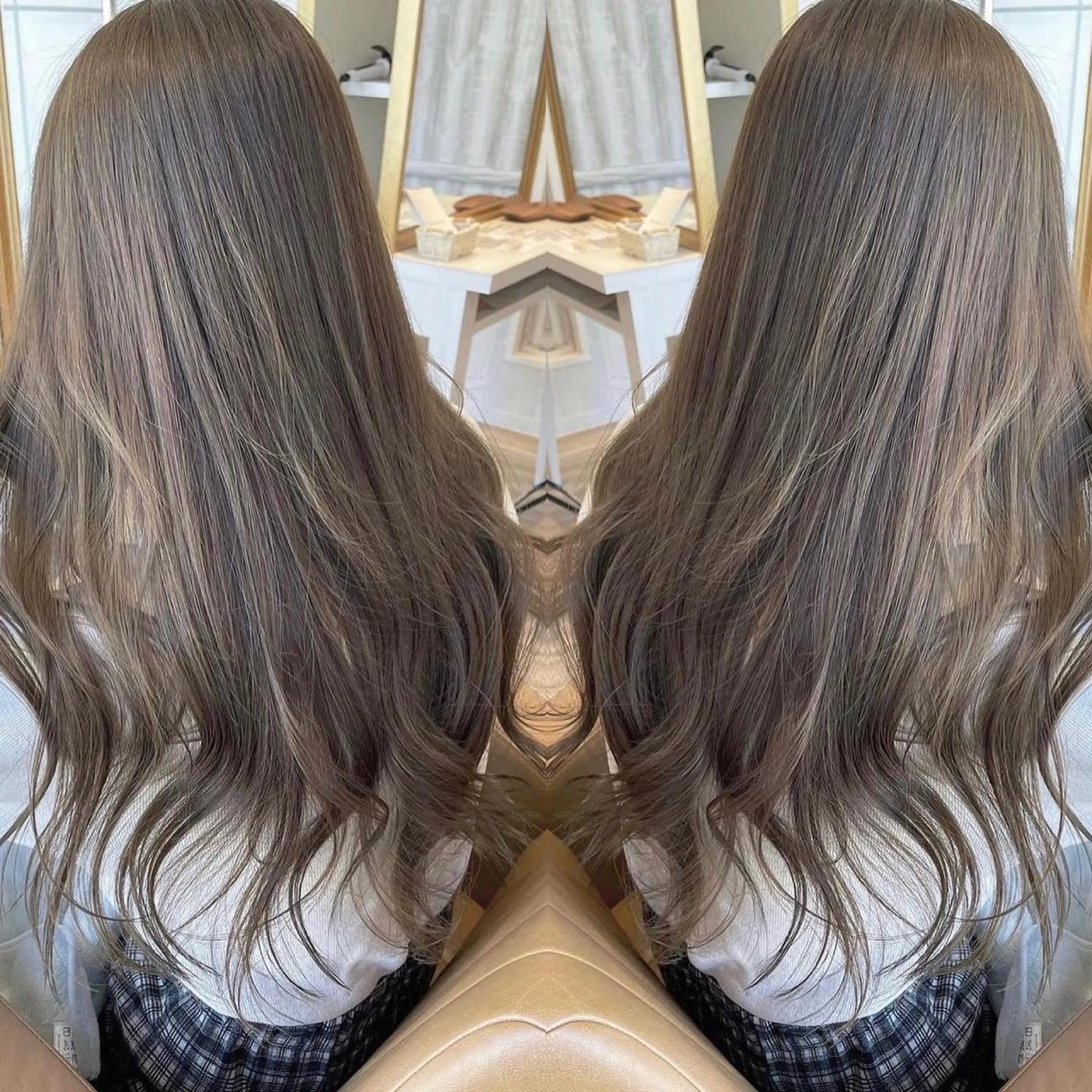 ロング カラー アッシュ ベージュカラー 透明感カラー グレージュ オリーブカラー ヘアカラー トリートメント 河合秀明/ショート /ボブ/レイヤーのヘアスタイル