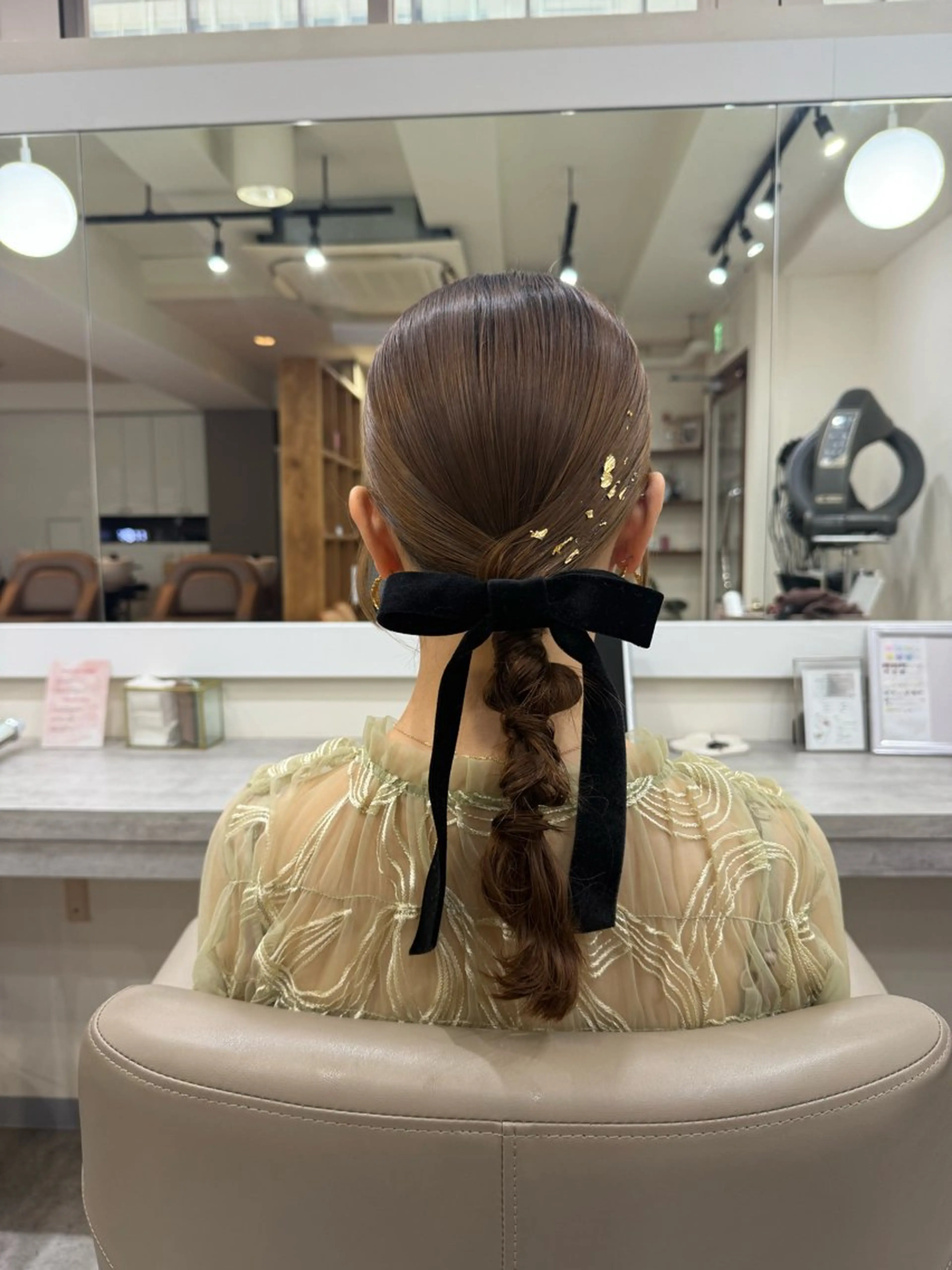 セミロング ヘアアレンジ ヘアセット 韓国風パーマ/ヘア セット/店長みづきのヘアスタイル